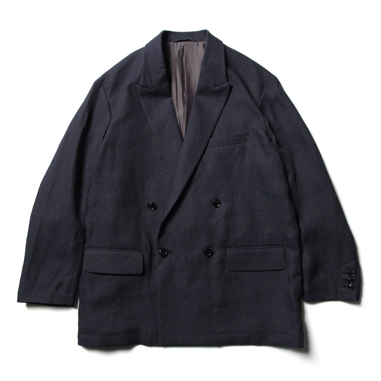 Yoke PAPER KERSEY SIDE OPEN DOUBLE-BREASTED JACKET | Grailed