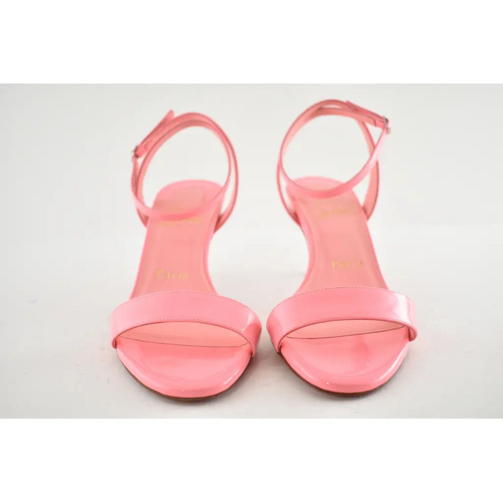 Christian Louboutin Epic Sandal 70 Patent Bublegum Pink Ankle Strap Heel Pump 36 Size US 6 / IT 36 - 7 Thumbnail