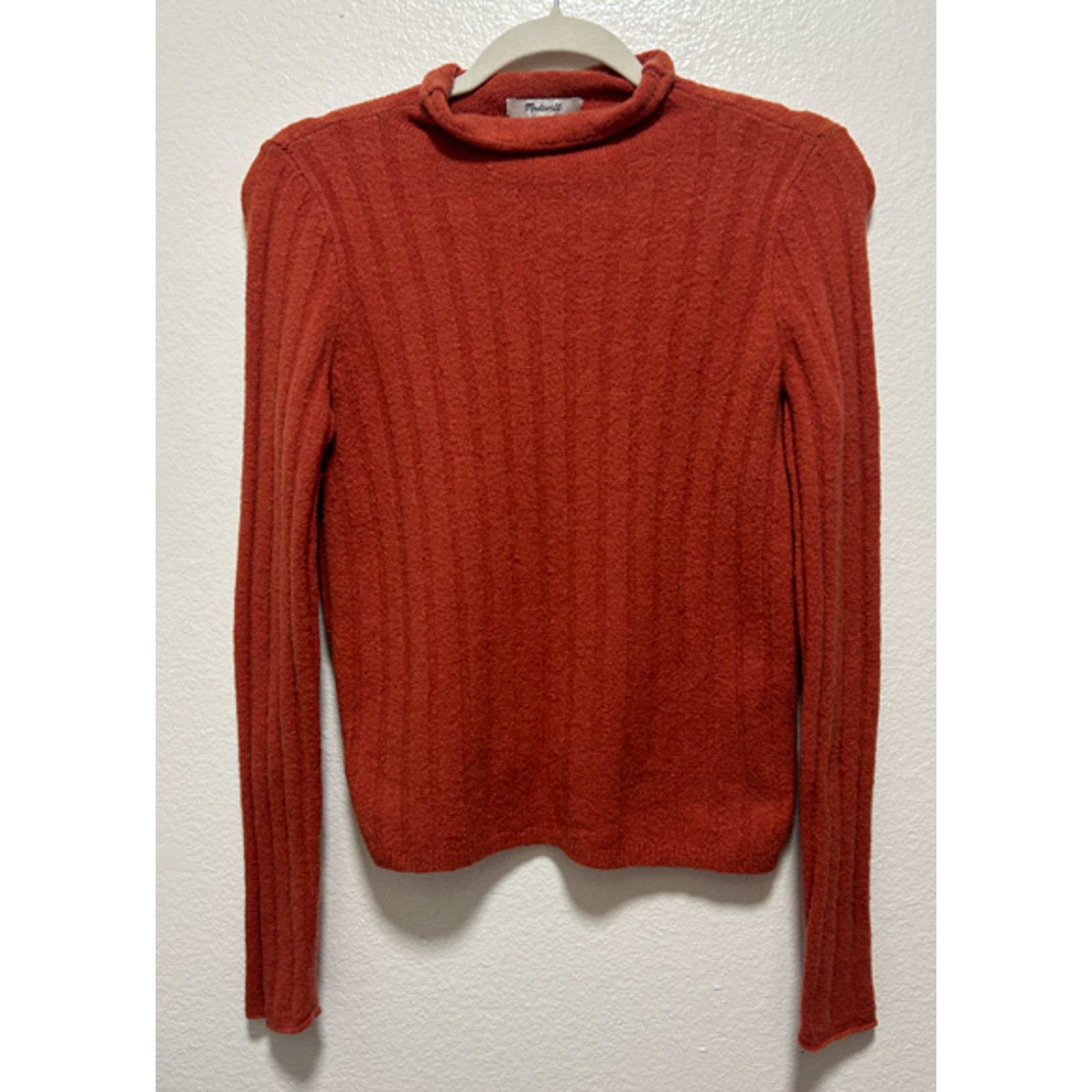 NWT Madewell (Re)sourced Cashmere Ribbed fashion Henley Sweater XXS