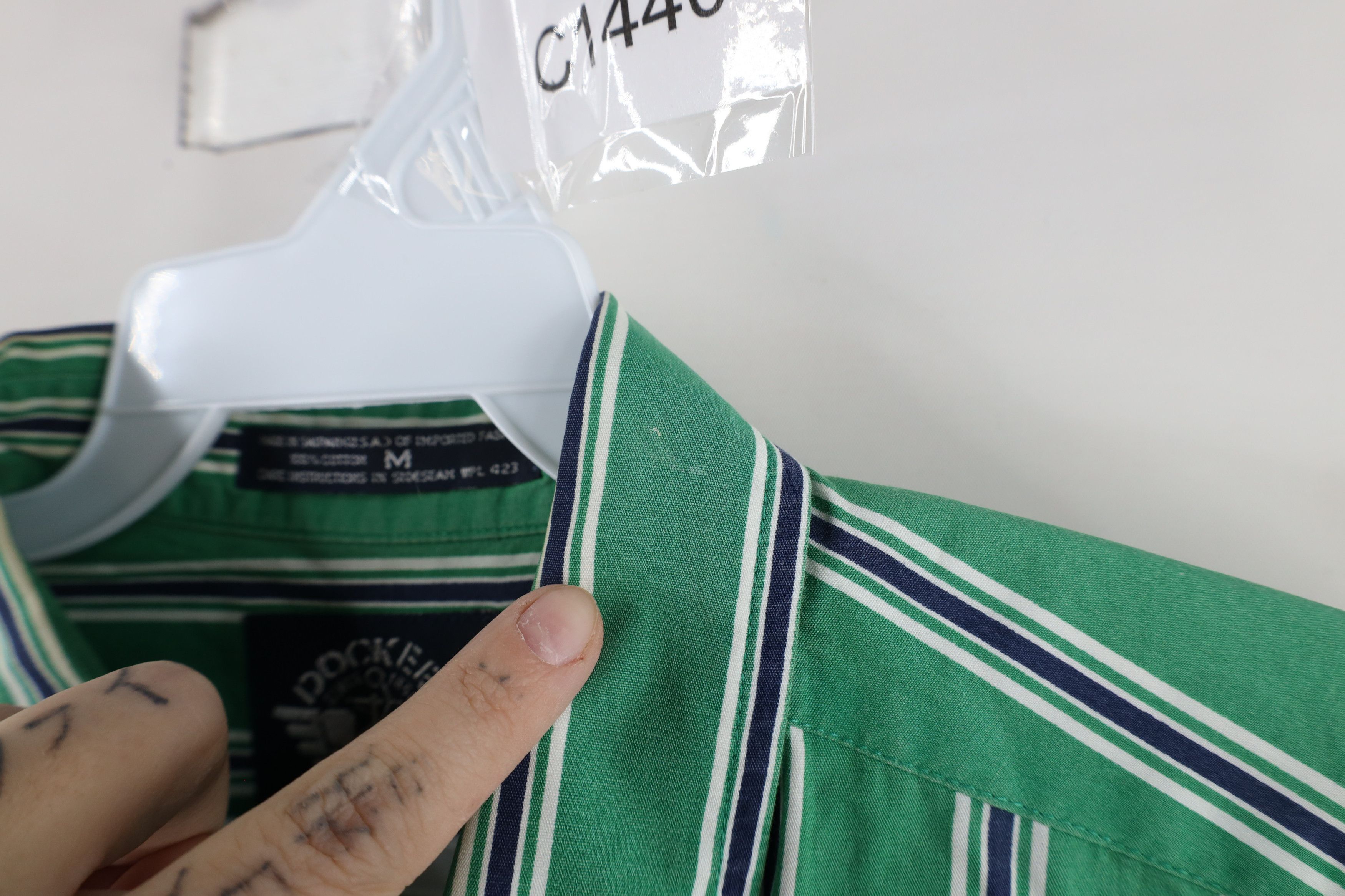 Vintage Vintage 90s Streetwear Fit Striped Short Sleeve Button Shirt Size US M / EU 48-50 / 2 - 7 Thumbnail