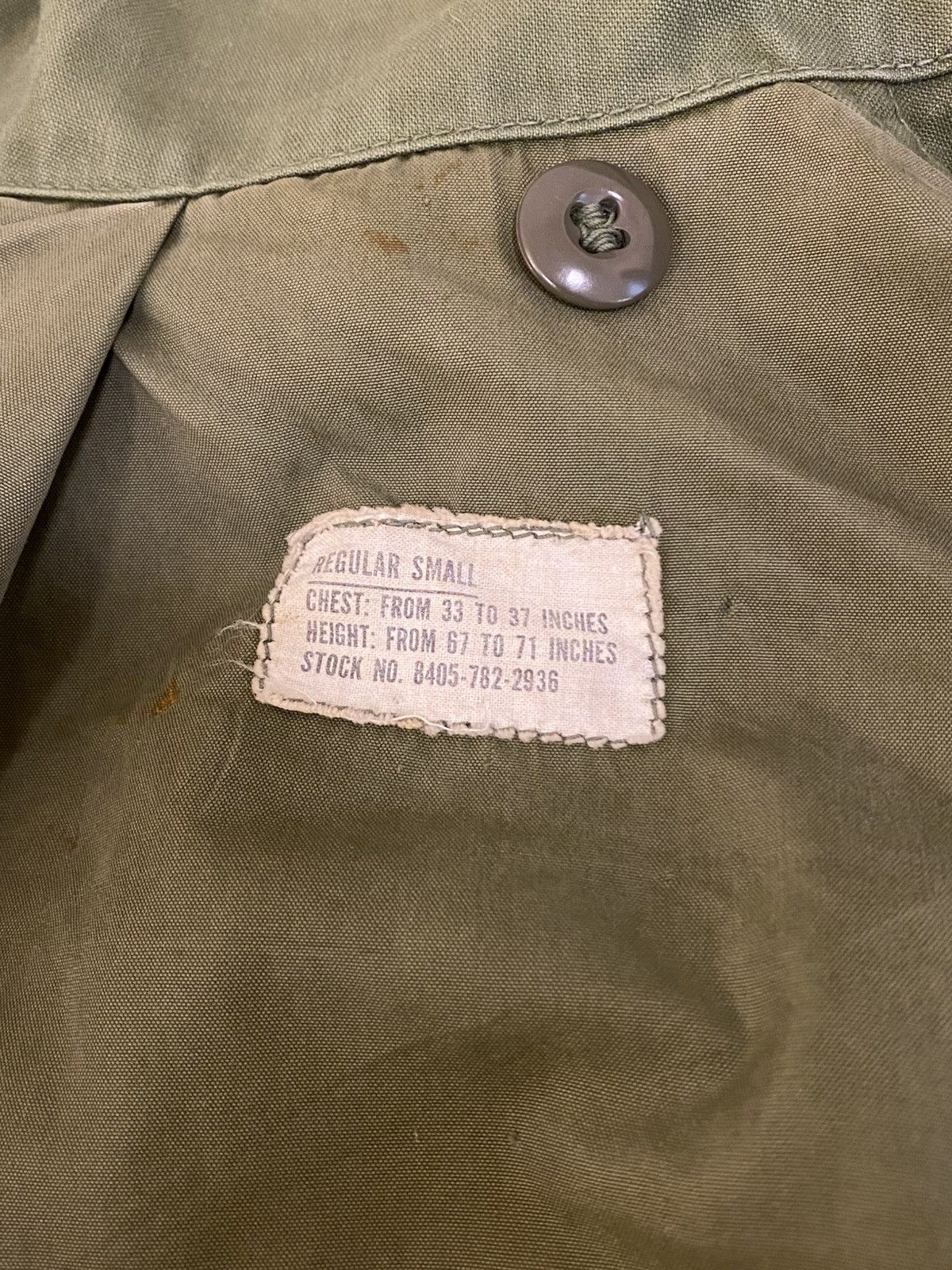 Other Vtg 1965 M-65 Jacket 1st Pattern No Epaulets Small R Conmar Size US S / EU 44-46 / 1 - 14 Thumbnail