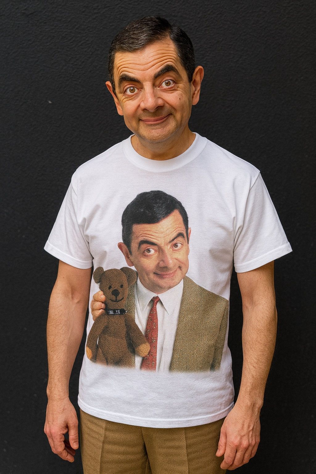 Vintage Vintage 90s Mr. Bean "Guess Who" Promo T-Shirt (PolyGram) Size US XS / EU 42 / 0 - 2 Thumbnail