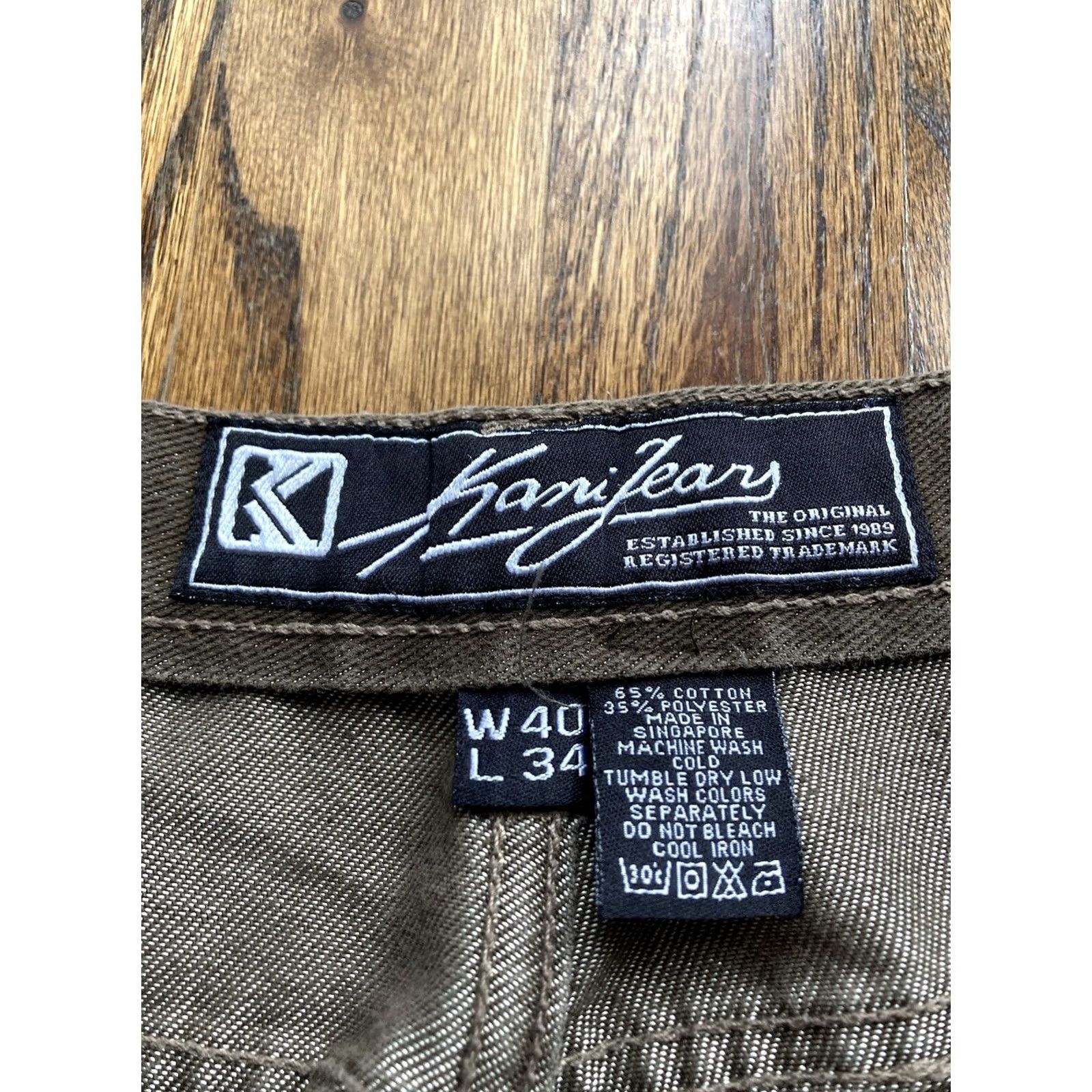 Karl Kani VINTAGE Karl Kani Jeans Baggy 40x31 90s Brown Denim Cotton Polyester Men Regular Wide-Leg Pockets 31 Inseam 90s Hip Hop Size 40 Mens Size US 40 / EU 56 - 7 Thumbnail