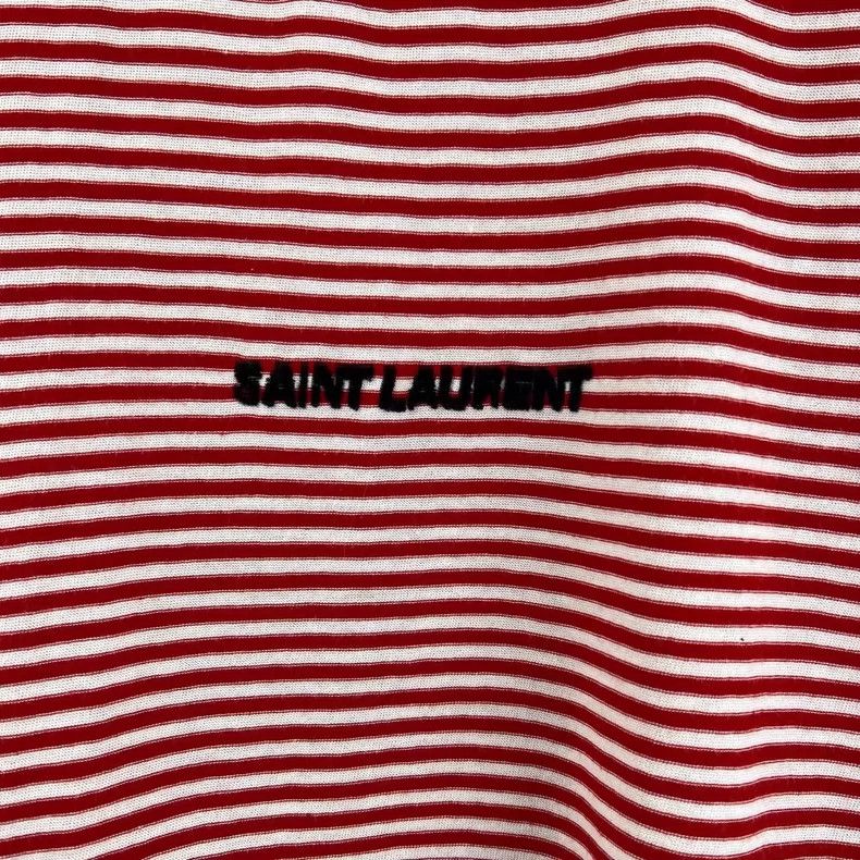 Saint Laurent Paris Saint Laurent ParisRed and white striped flocking logo sho Size M / US 6-8 / IT 42-44 - 5 Thumbnail