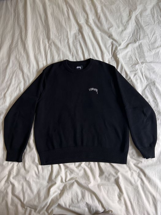 Stussy Stussy Care Label Sweater Black | Grailed