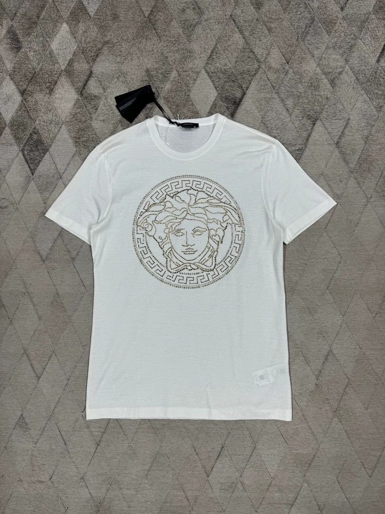 Versace Versace Full diamond Medusa T-shirt Size US S / EU 44-46 / 1 - 1 Thumbnail