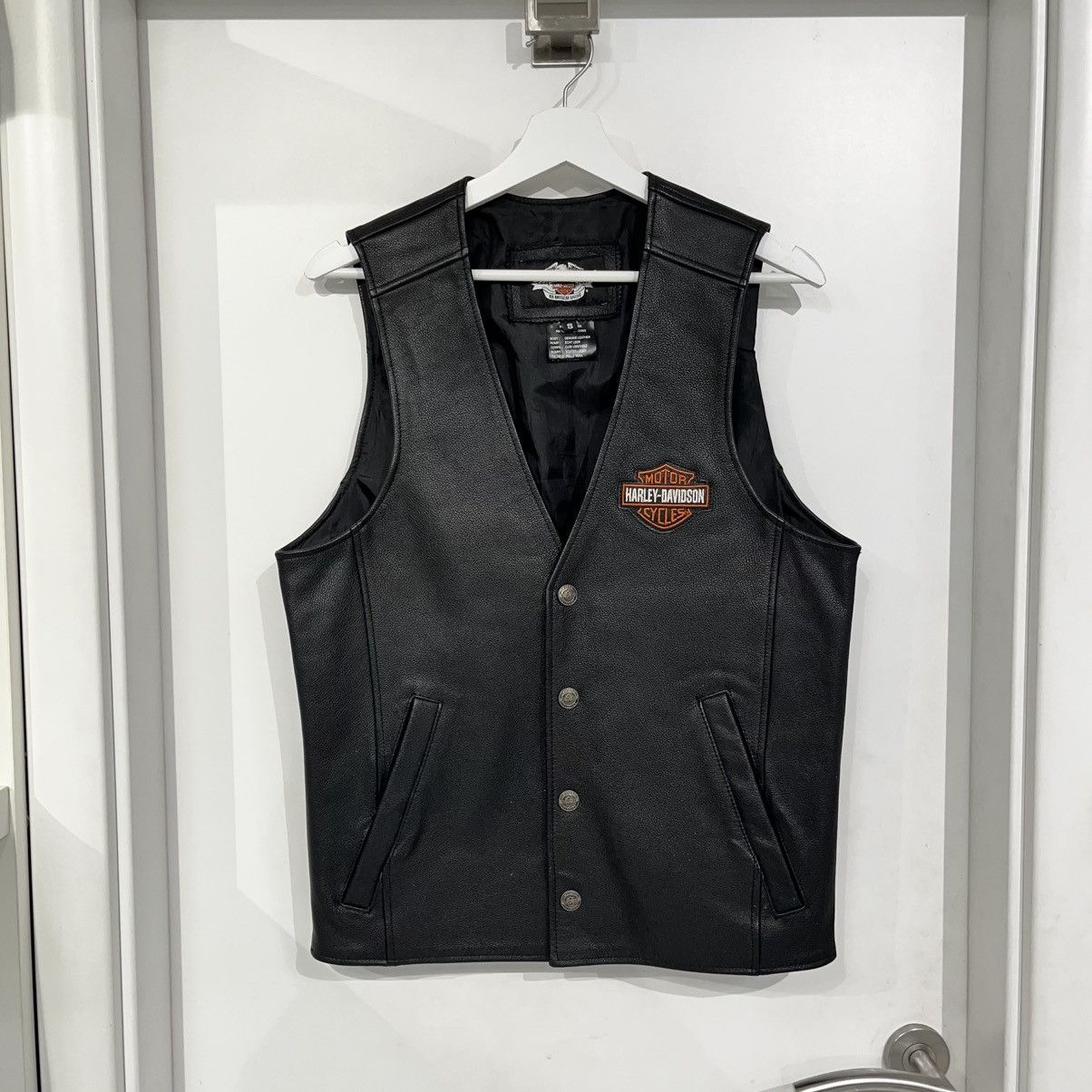 Harley Davidson Harley Davidson Leather Vest Black Size US S / EU 44-46 / 1 - 1 Thumbnail