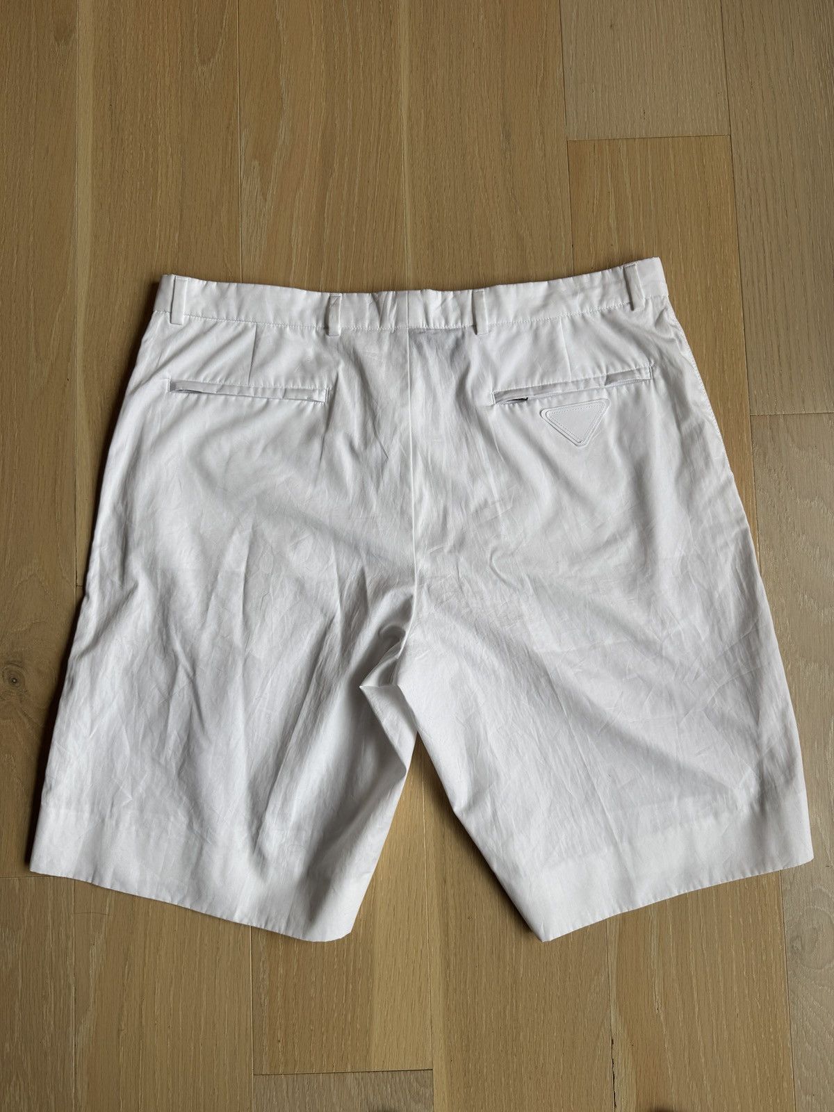Prada Prada White Cotton Poplin Shorts size 54 Size US 38 / EU 54 - 2 Thumbnail