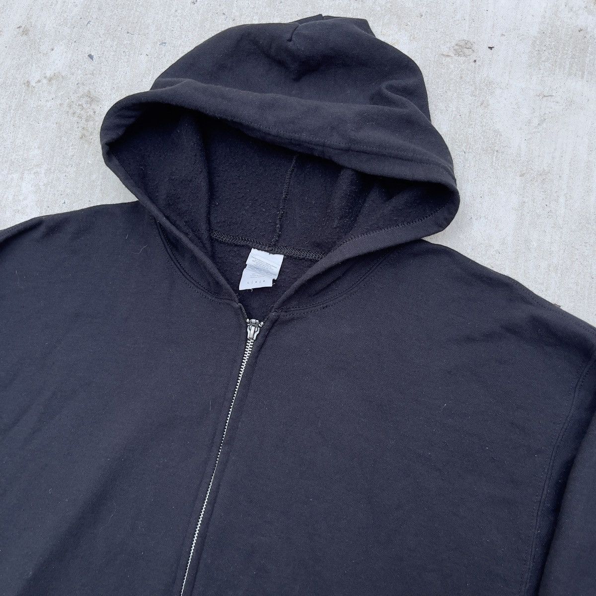 Gildan Vintage Y2K Gildan Blank Black Full Zip Hoodie Size US L / EU 52-54 / 3 - 2 Thumbnail
