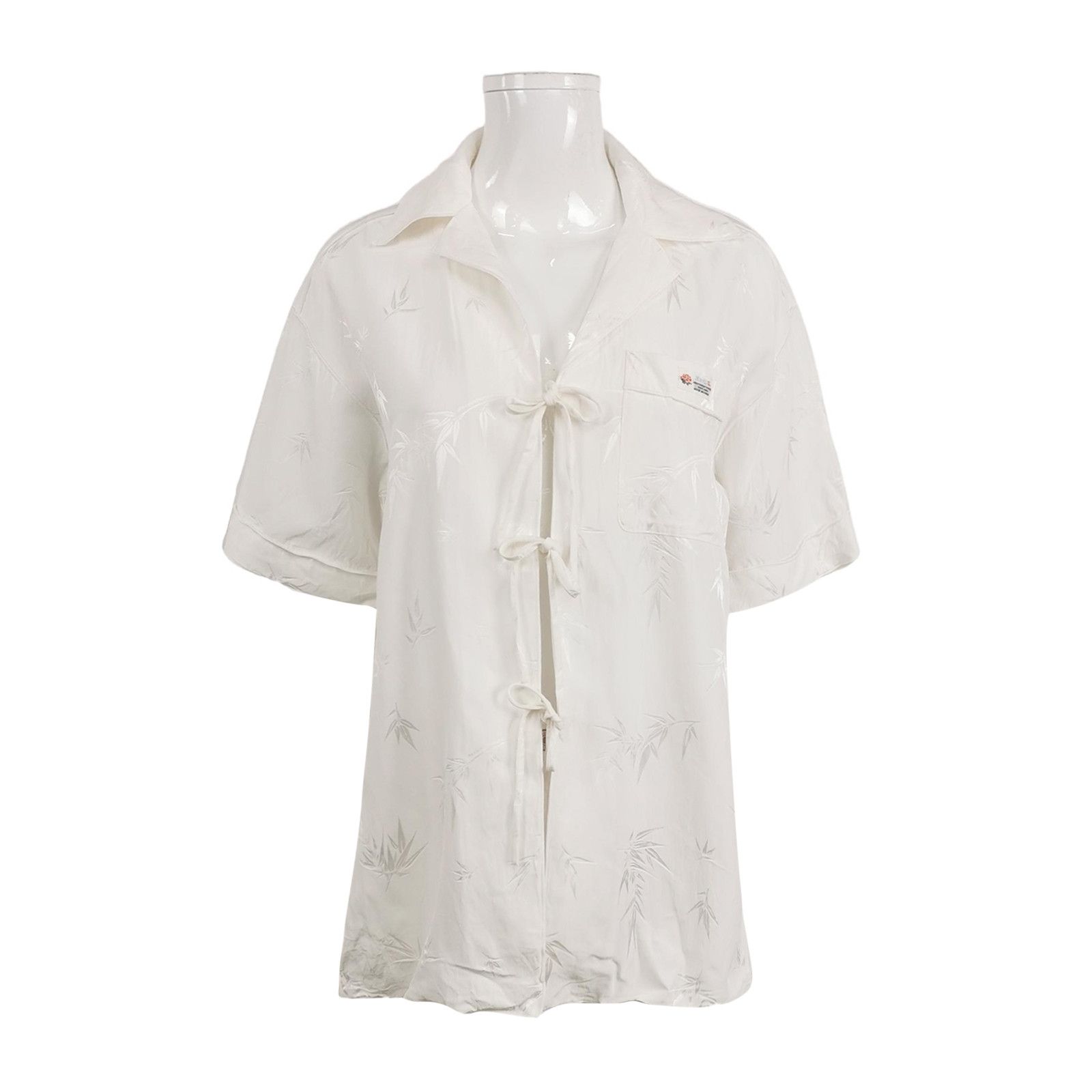 Alexander Wang Alexander Wang Tie Front Blouse Size XS Size XS / US 0-2 / IT 36-38 - 1 Thumbnail