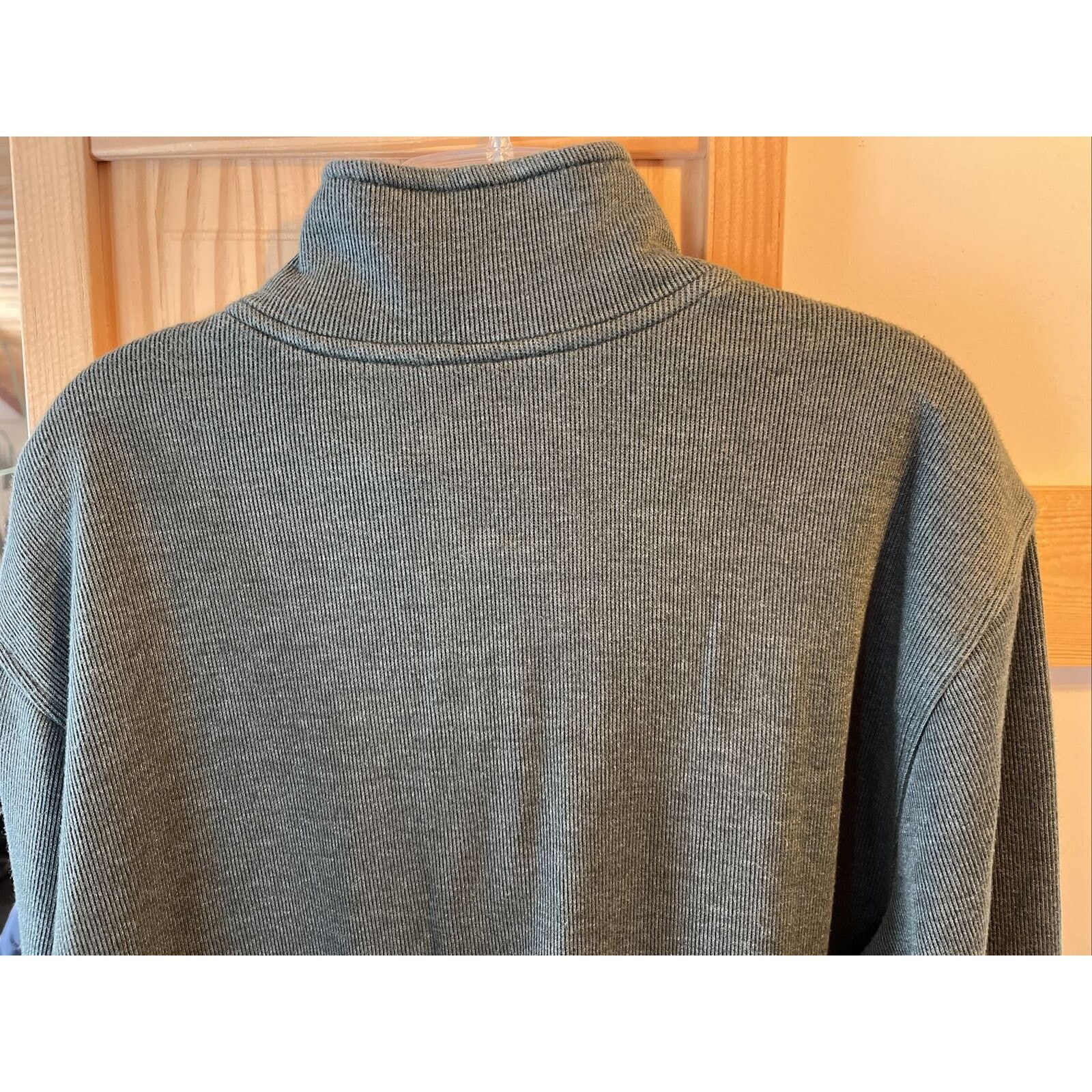 Van Heusen Van Heusen Men’s M Green LS 1/4 Zip Cotton Blend Sweater Size US M / EU 48-50 / 2 - 11 Thumbnail