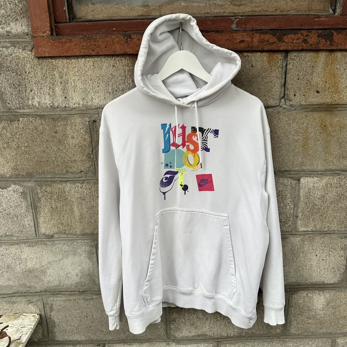 Nike VTG Nike Just Do It Hoodie Size XL Y2K 00s USA Hype Trend Size US XL / EU 56 / 4 - 1 Thumbnail