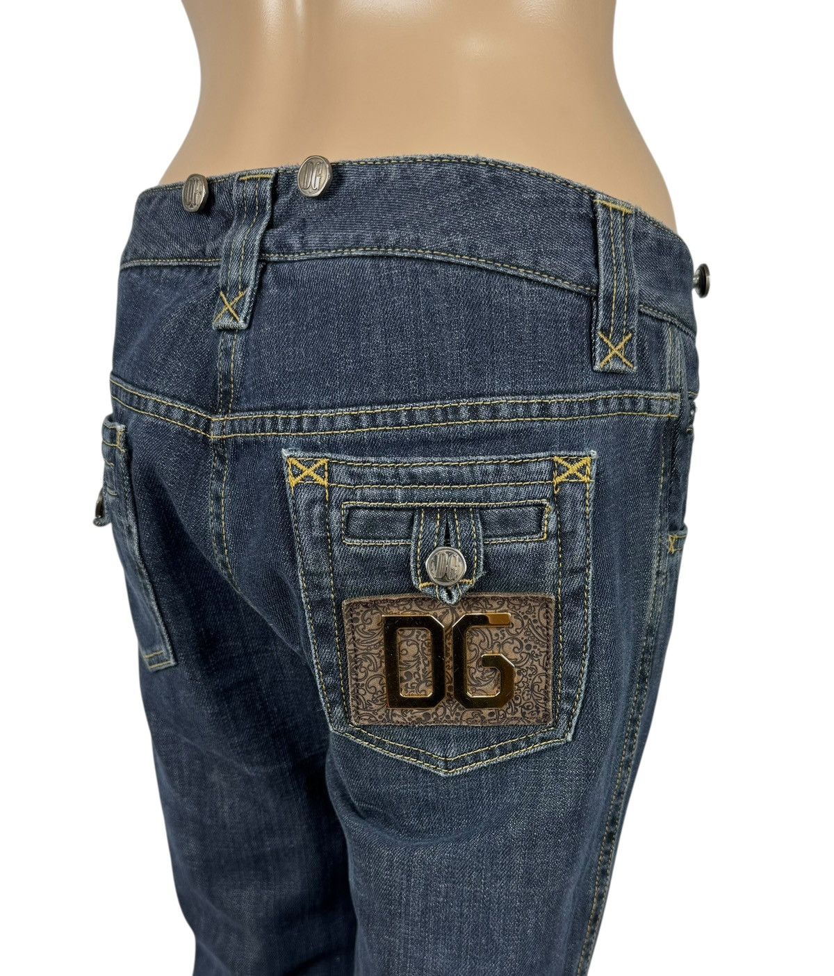 Dolce & Gabbana Dolce & Gabbana Vintage Jeans Bootcut Metal Logo Womens Size 40" / US 18 - 2 Thumbnail