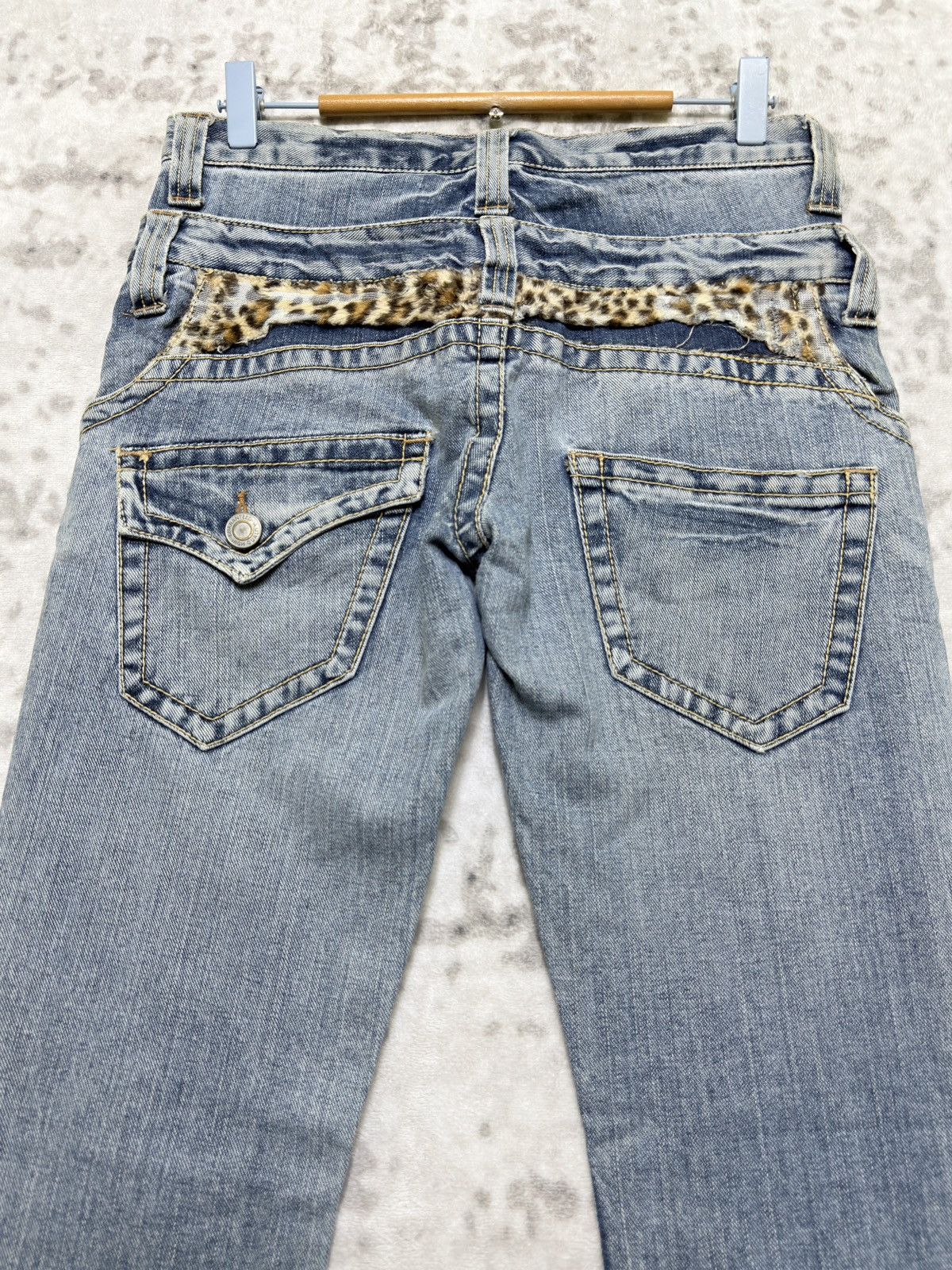Japanese Brand Double Name Japanese Double Waist Layered Denim Jeans Y2K Size US 29 - 8 Thumbnail