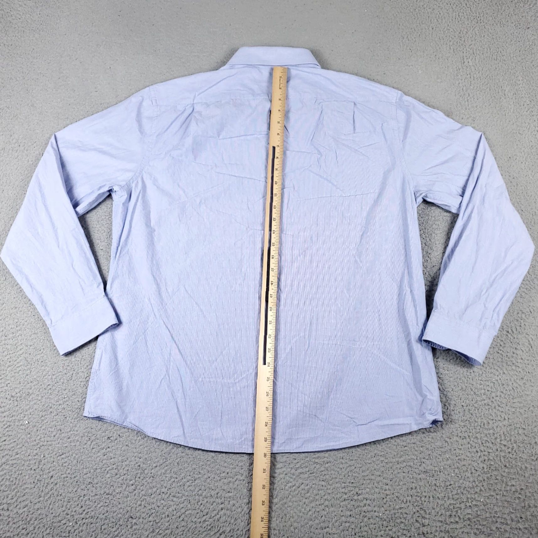 Tommy Hilfiger Tommy Hilfiger Men's XL Blue Solid Casual Button-Up Long Sleeve Shirt Size US XL / EU 56 / 4 - 5 Thumbnail