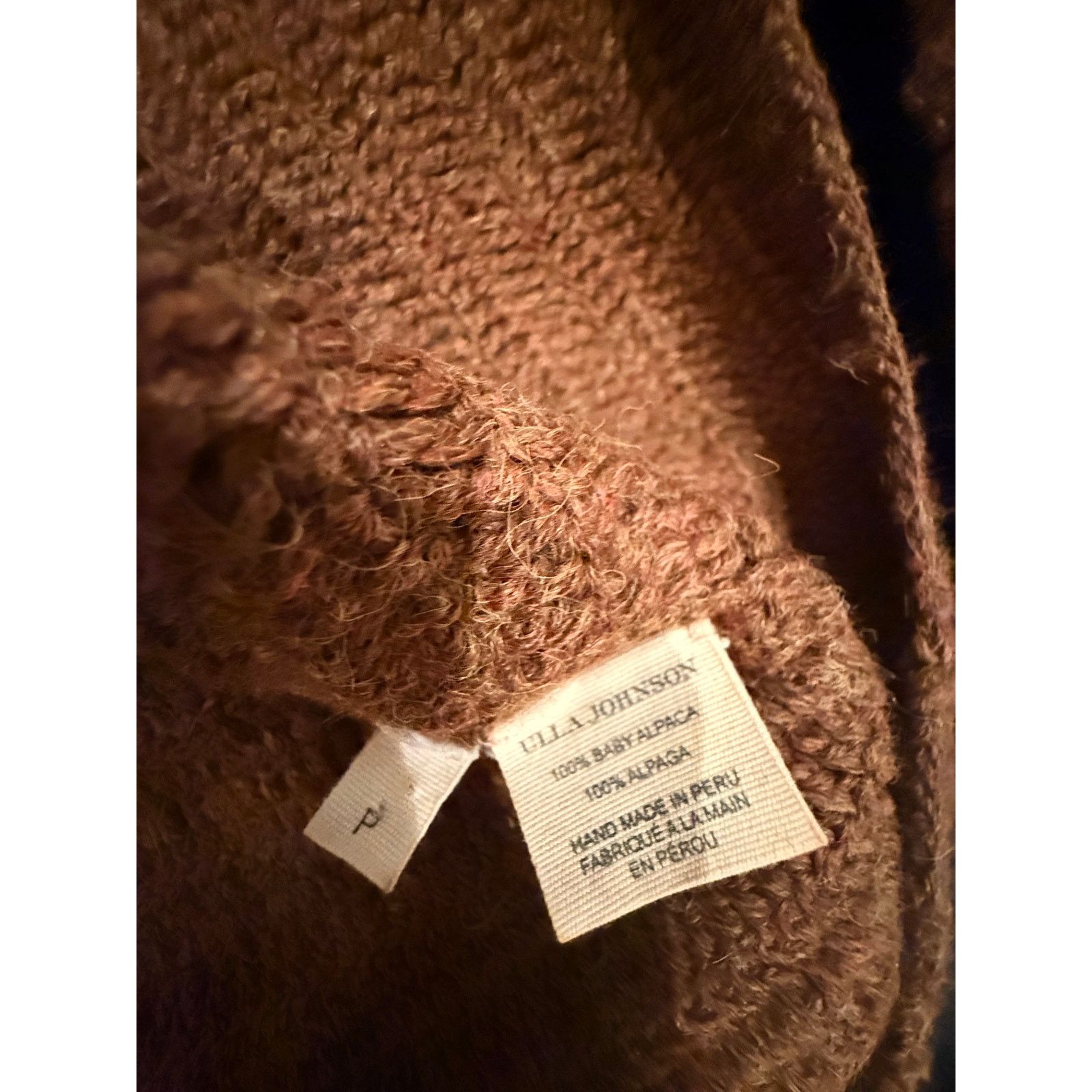 Ulla Johnson Ulla Johnson Alpaca Fringe Knit Sweater – Brown – Size P Size S / US 4 / IT 40 - 5 Thumbnail