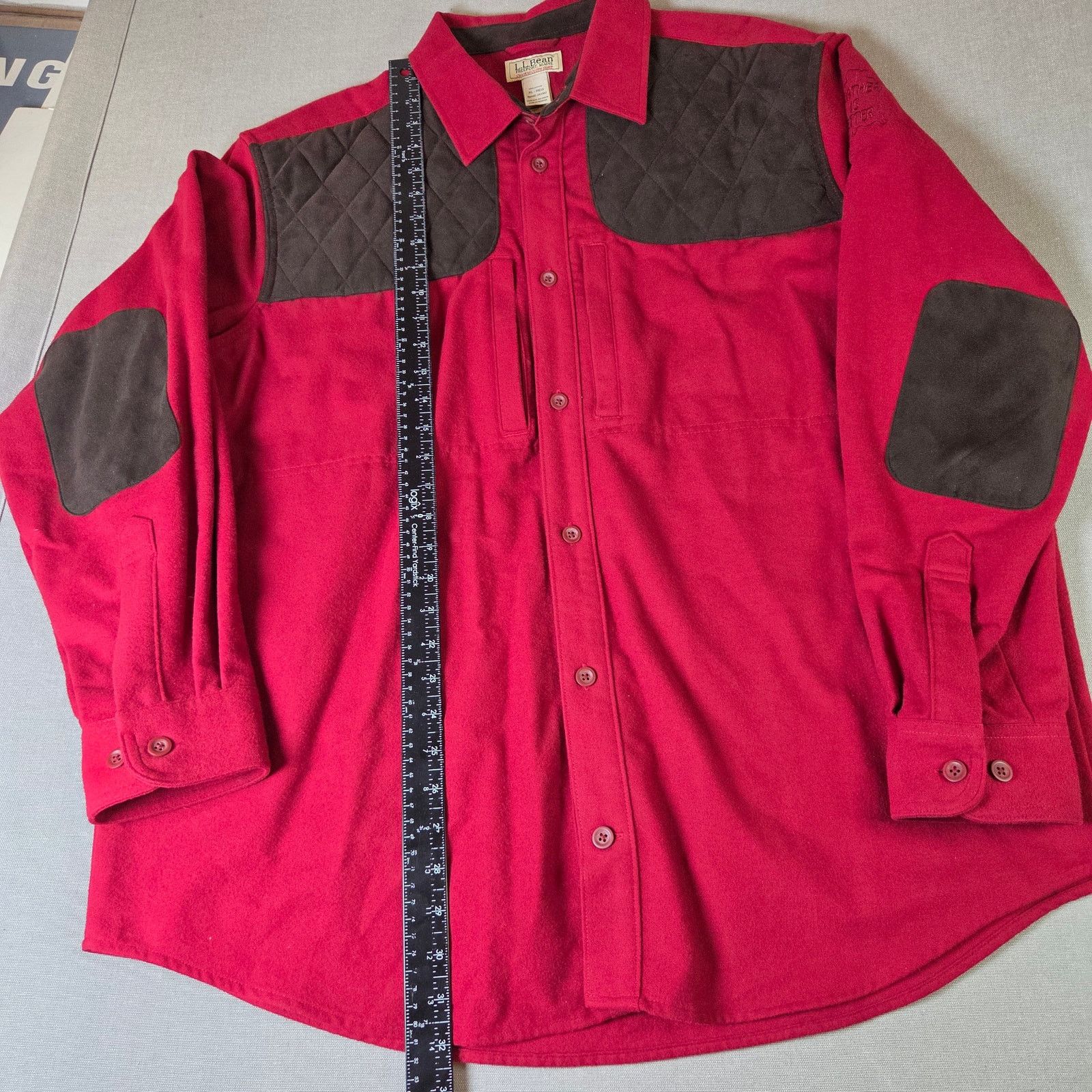 L.L. Bean L.L.Bean Chamois Cloth Shirt XL Quilted Elbow Patch Size US XL / EU 56 / 4 - 14 Thumbnail
