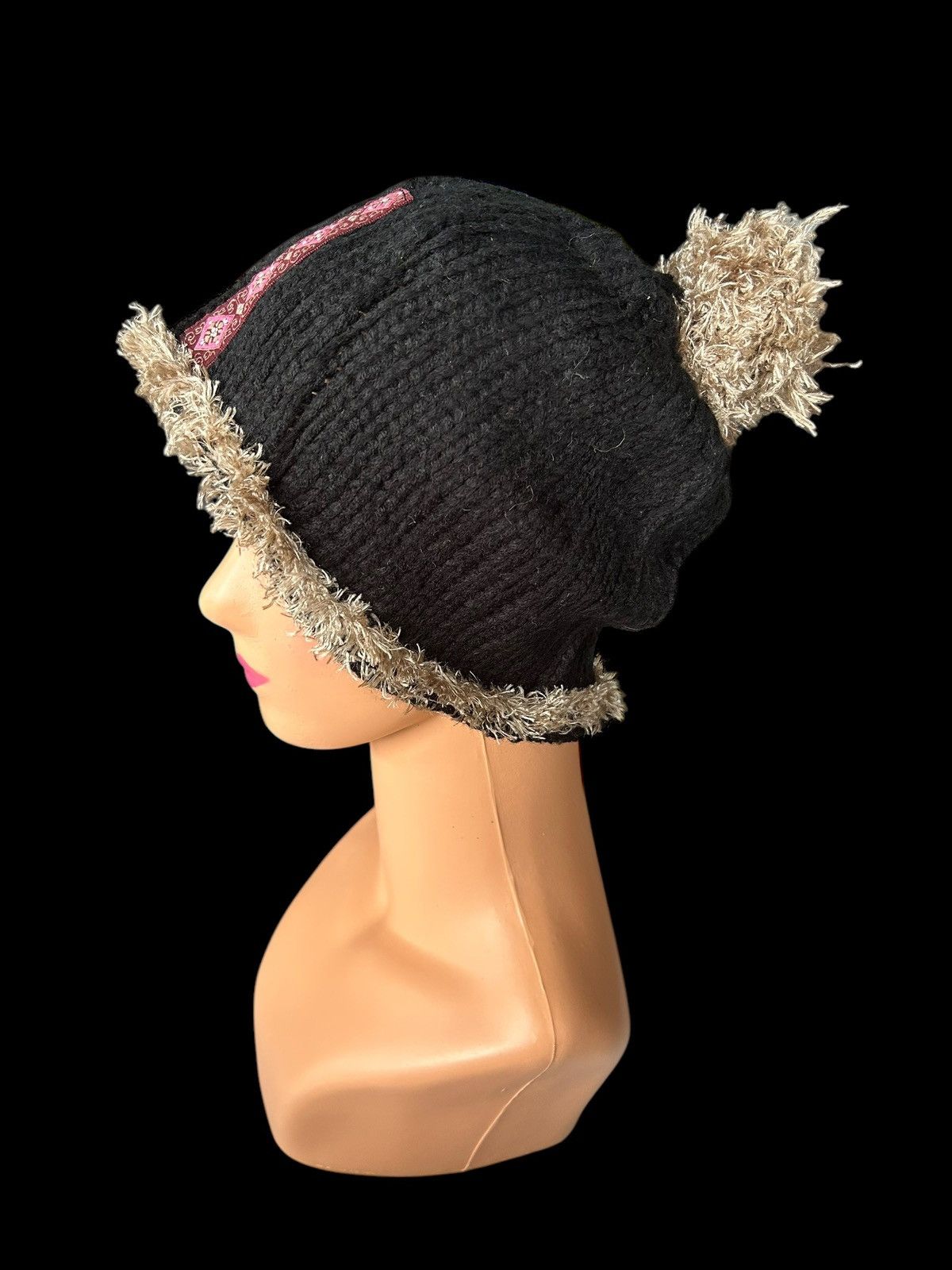 Japanese Brand × Kapital × Vintage Rare Crochet Knitt Custom Beanie Hats Size ONE SIZE - 4 Thumbnail