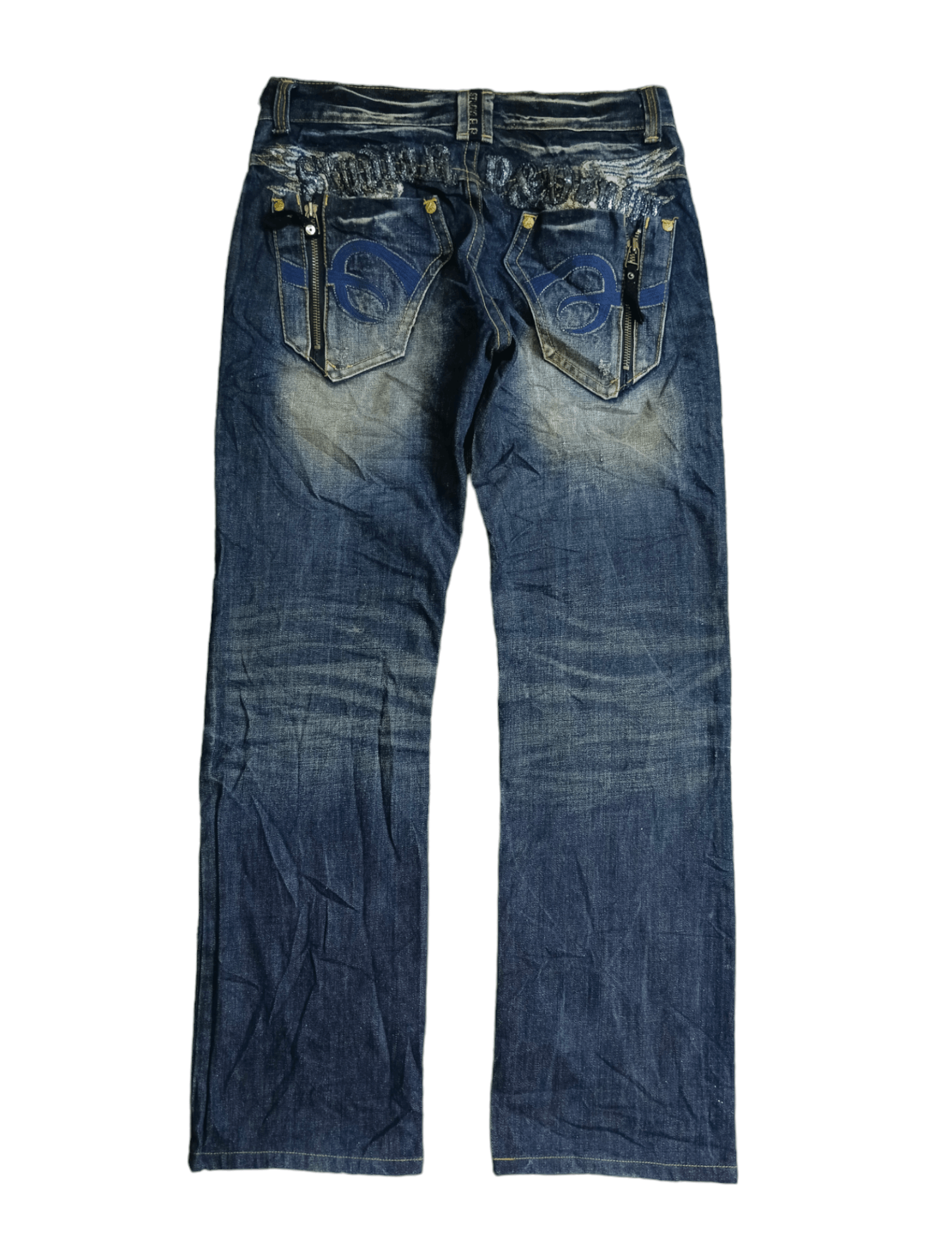 Japanese Brand SiCK RUSTY STUDIO RP WING EMBROIDED DENIM PANTS Size US 31 - 3 Thumbnail