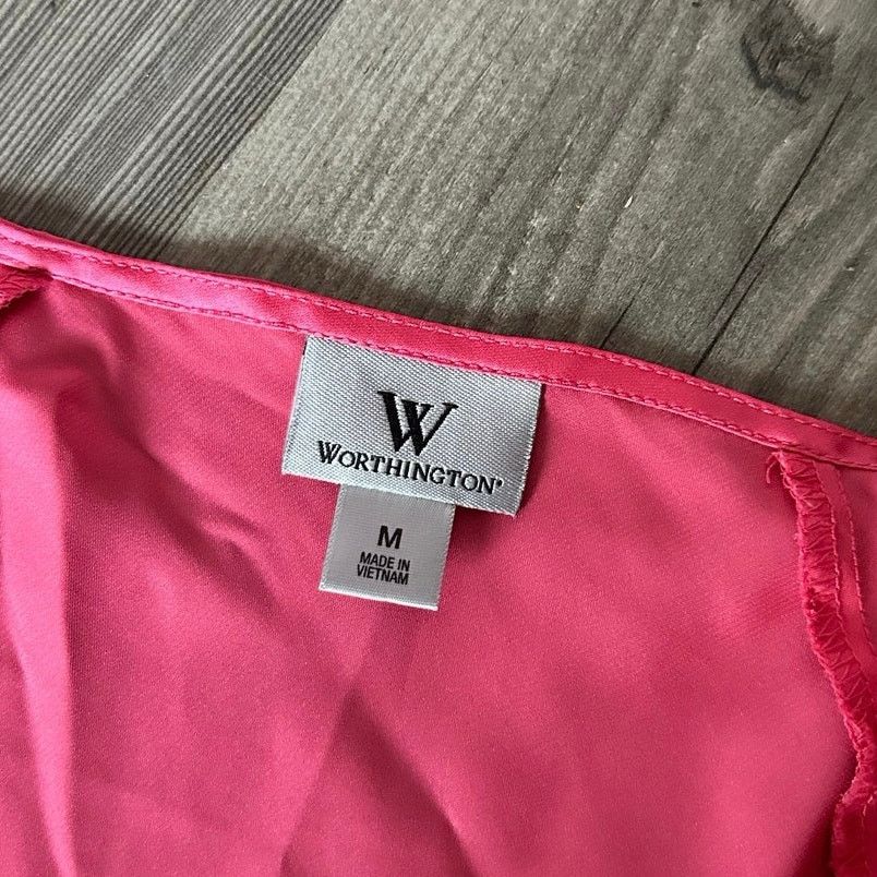 Worthington worthington silky pink blouse shirt Size M / US 6-8 / IT 42-44 - 3 Thumbnail