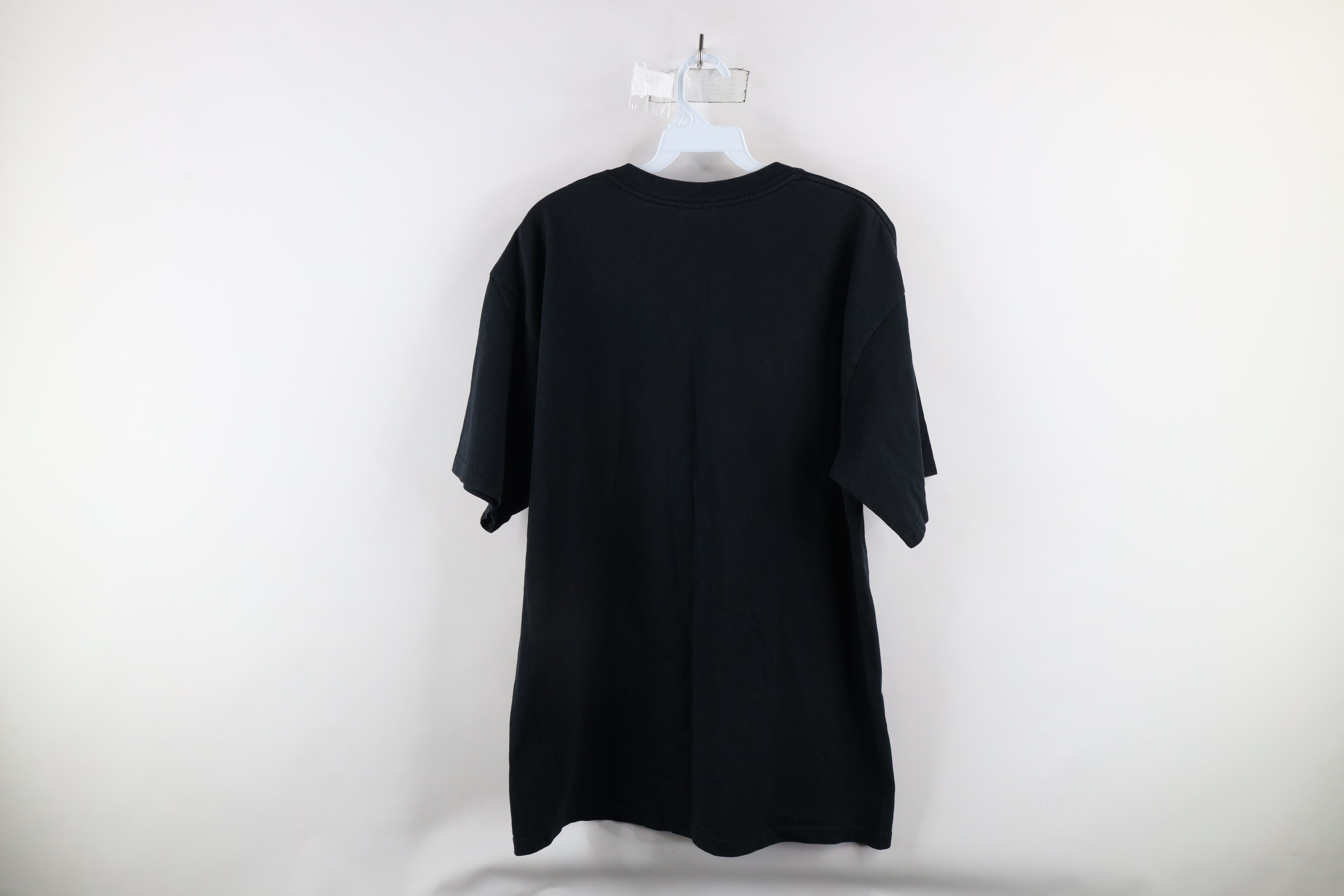 Vintage Vintage 90s Streetwear Heavyweight Cotton T-Shirt Black Size US L / EU 52-54 / 3 - 6 Thumbnail