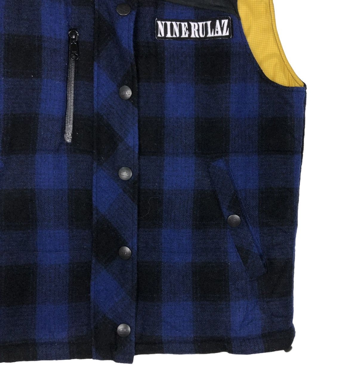 Hysteric Glamour 🔥BIKER VEST JACKET NINE RULEZ JAPAN TARTAN DESIGN PUNK STYLE Size US M / EU 48-50 / 2 - 5 Thumbnail