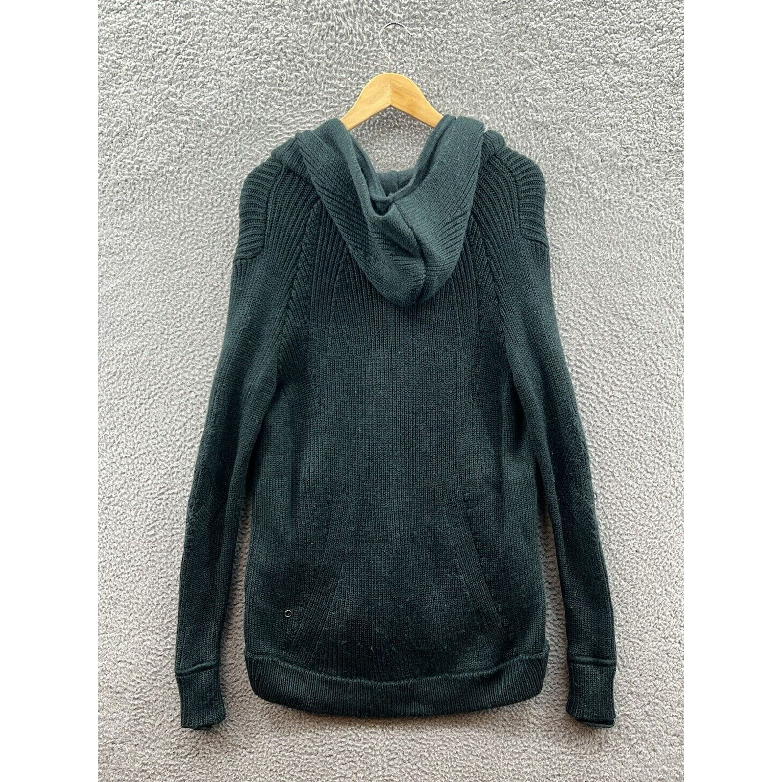 Lululemon Lululemon Green Knit Once A Day Sweat-Er Wool Hoodie Size L / US 10 / IT 46 - 2 Thumbnail