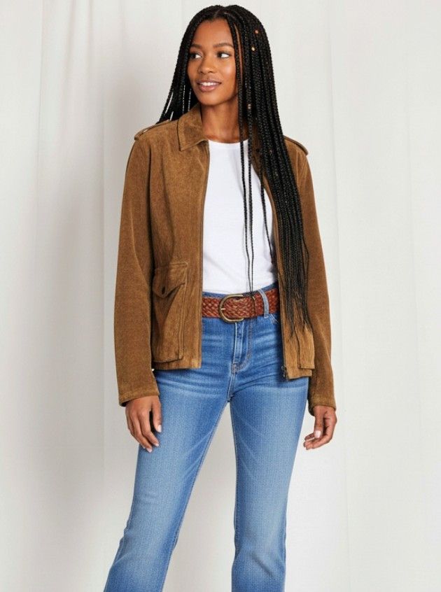 Banana Republic Banana Republic Suede Jacket, Vintage Men's Small EUC Size US S / EU 44-46 / 1 - 2 Thumbnail