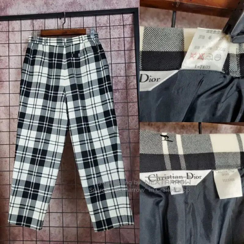 Dior Dior Women's Wool Trousers in Off. Size 30" / US 8 / IT 44 - 3 Thumbnail