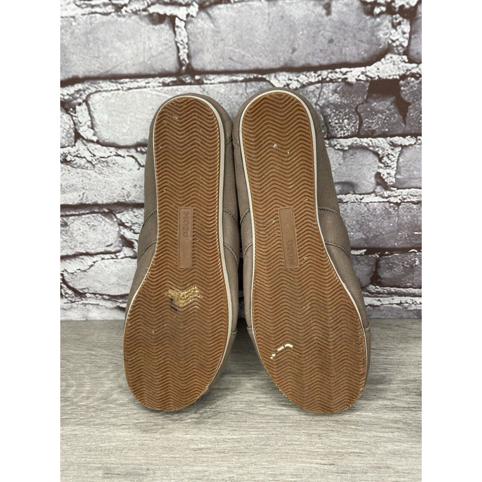 Other Mozo Taupe Canvas Fabric Comfort Slip Ballet Flats Shoes Wom Size US 8 / IT 38 - 18 Thumbnail