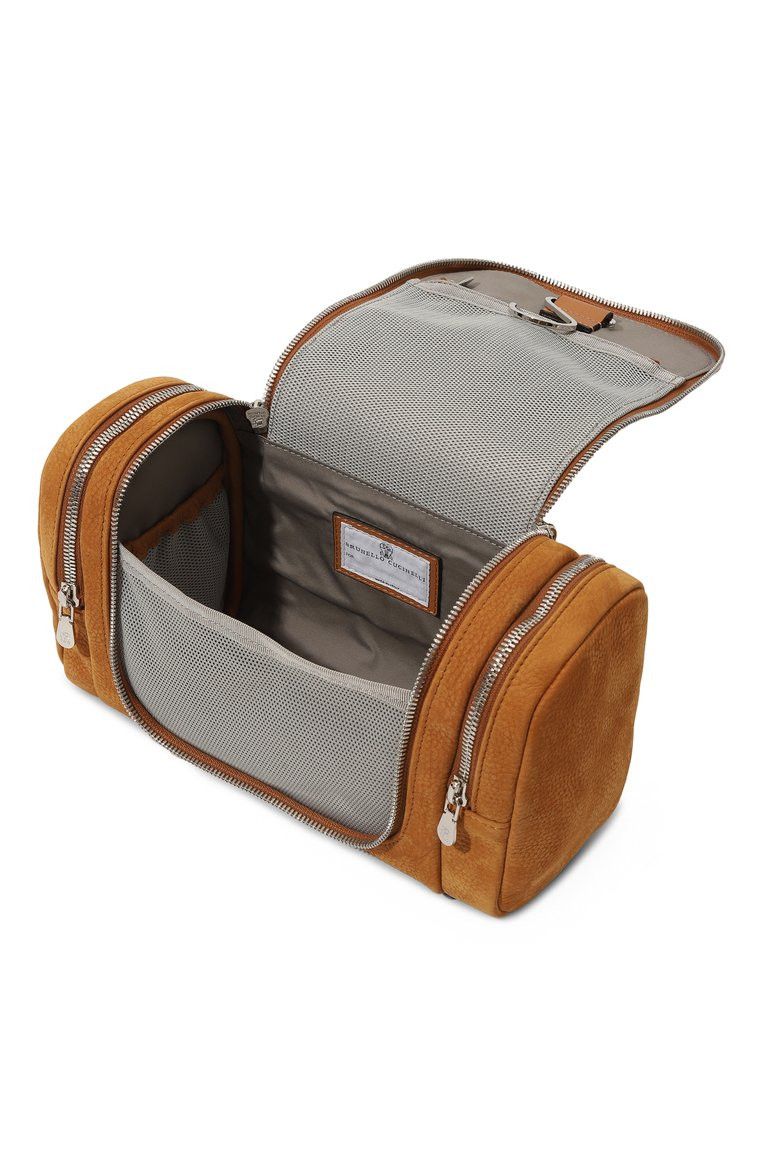 Brunello Cucinelli o1la1rc1a0325 Size: OS/ Leather Beauty Case in Brown Size ONE SIZE - 3 Thumbnail