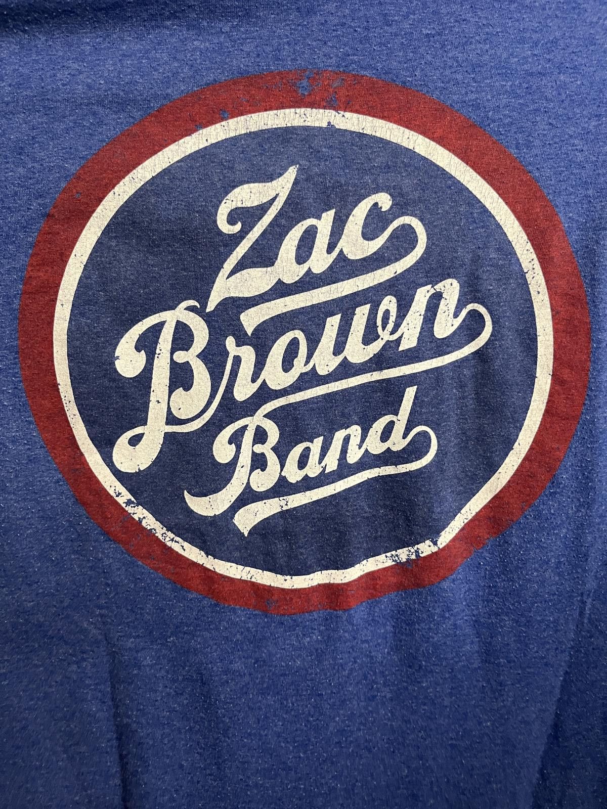 Designer Zac Brown Band T-shirt New Jersey Red White Blue -M Size US M / EU 48-50 / 2 - 4 Thumbnail