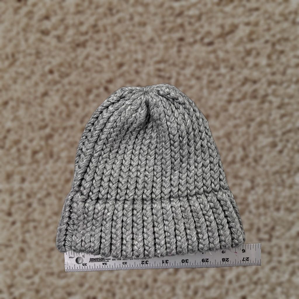 Vintage Windriver Beanie Wool Gray One Size Adult Knit Hat Mens Winter Ski Snow Snowboard Crochet Cap Size ONE SIZE - 1 Thumbnail
