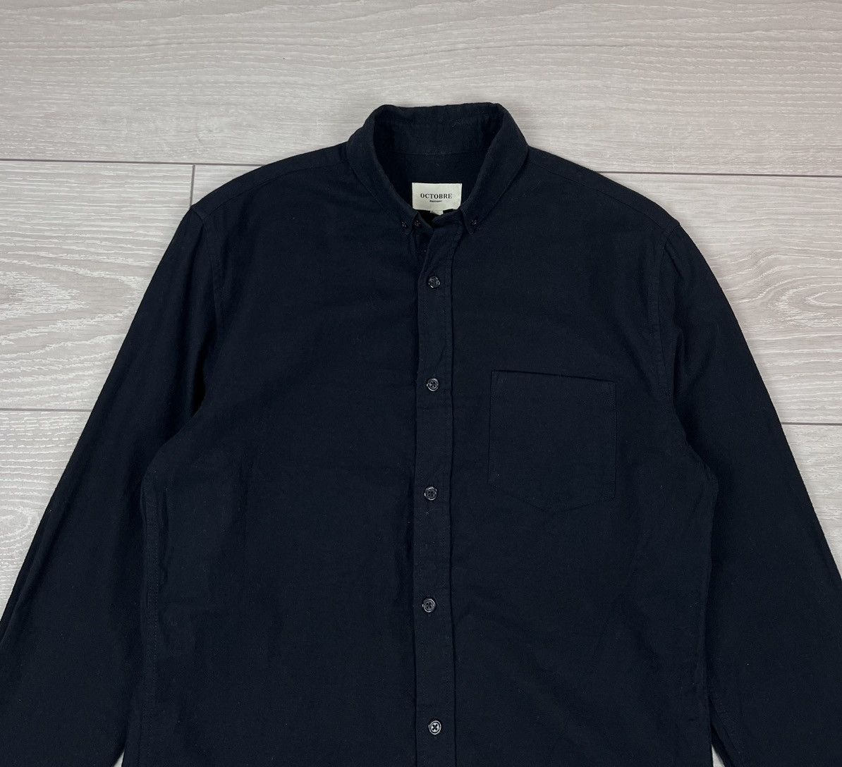 Other Octobre Editions Blue Navy Cotton Button Shirt Size US S / EU 44-46 / 1 - 5 Thumbnail