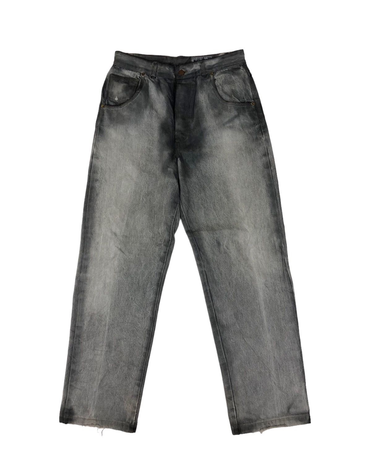 Massimo Dutti Massimo Dutti Bleach Distressed Denim Jeans Size US 30 / EU 46 - 1 Thumbnail