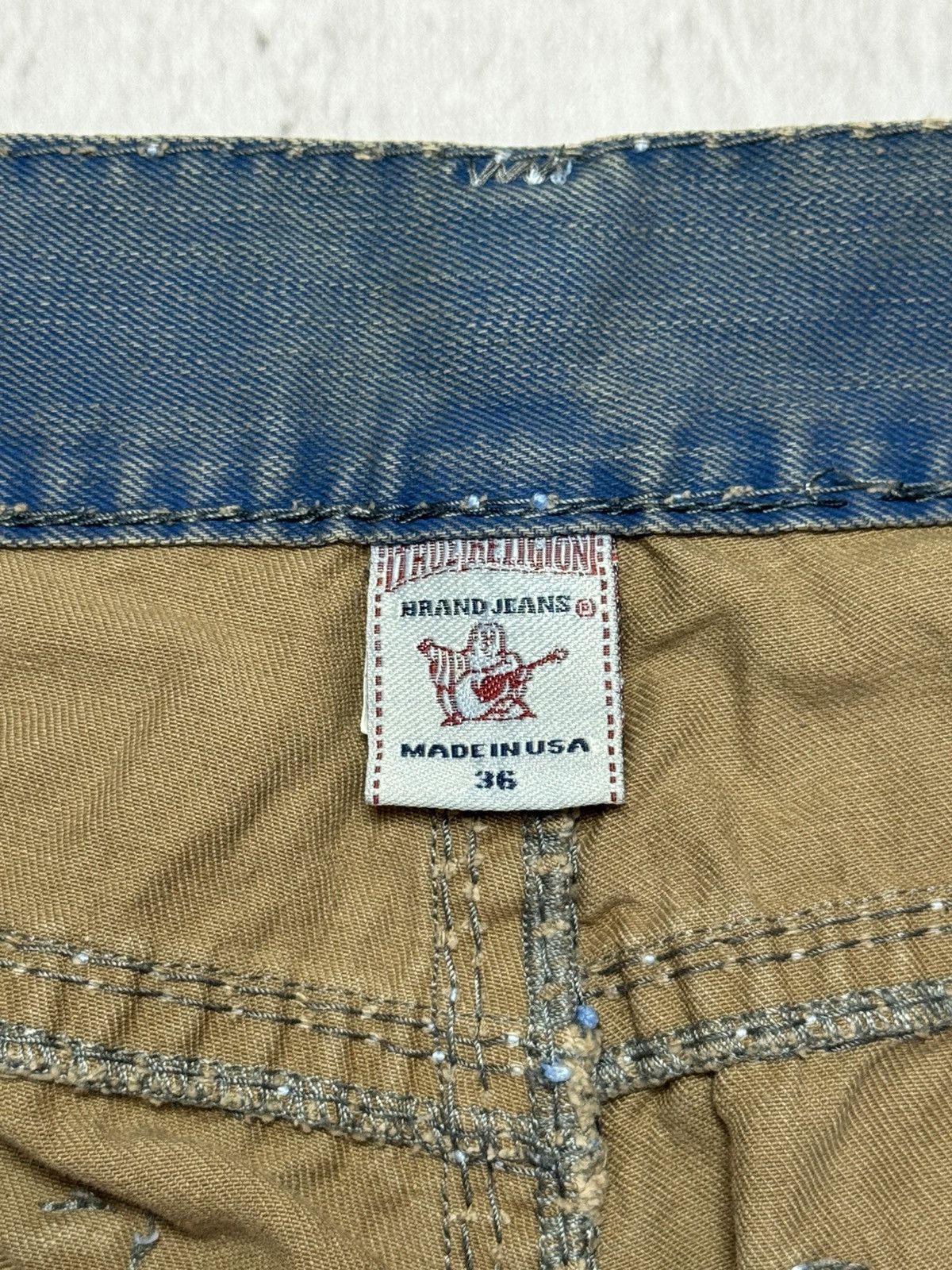 True Religion True Religion Vintage Ricky Super T Distressed Y2K Jeans Size US 36 / EU 52 - 12 Thumbnail