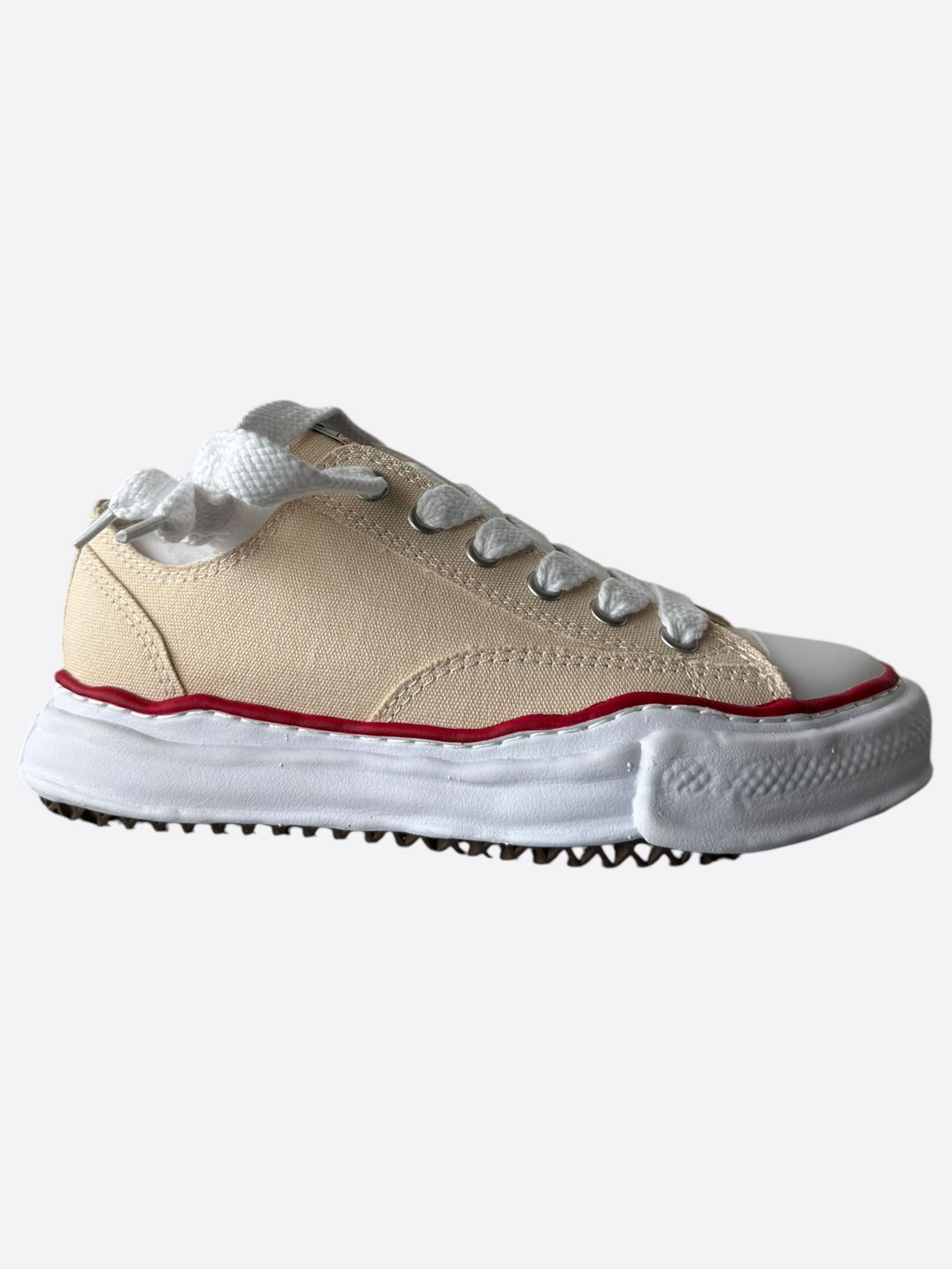 Maison MIHARA YASUHIRO Maison Mihara Yasuhiro Beige & White Peterson Sneakers Size US 10 / EU 43 - 1 Thumbnail