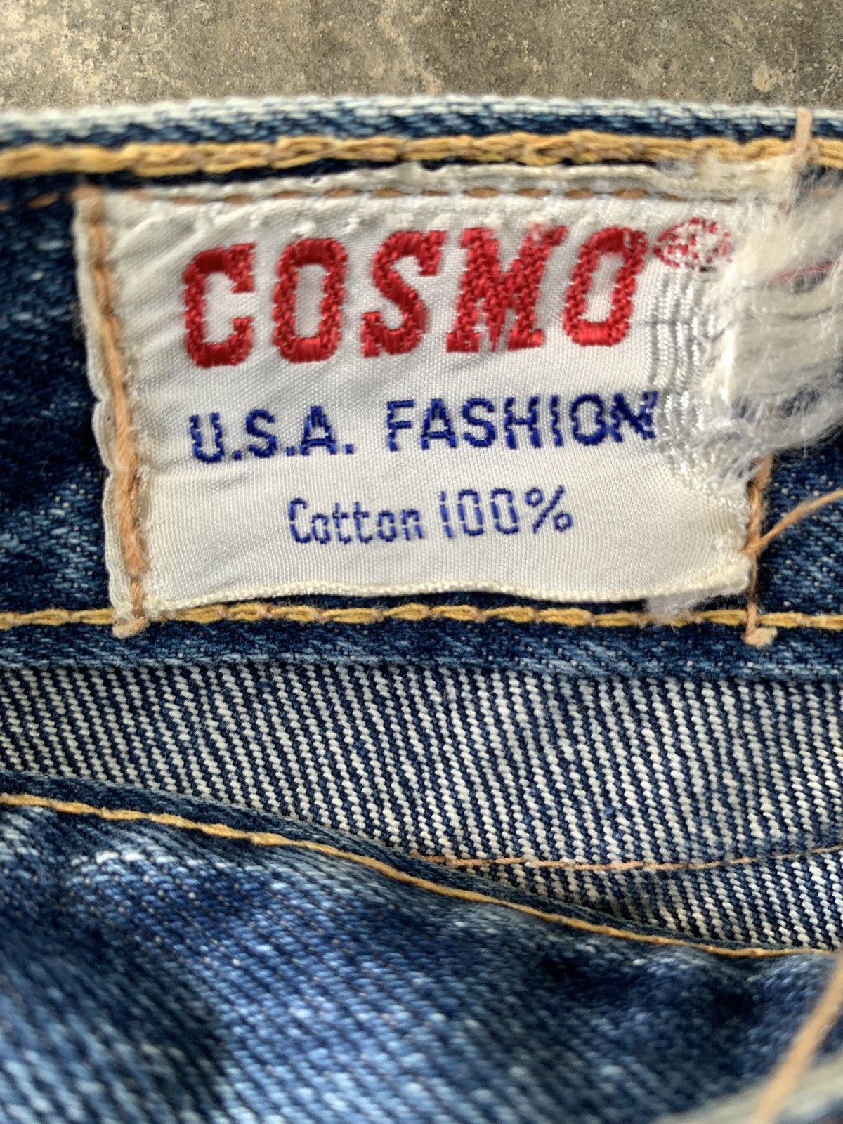 If Six Was Nine Super Flare Jeans Vintage 70's Cosmo USA Jeans Paddy Button Size US 26 / EU 42 - 11 Thumbnail