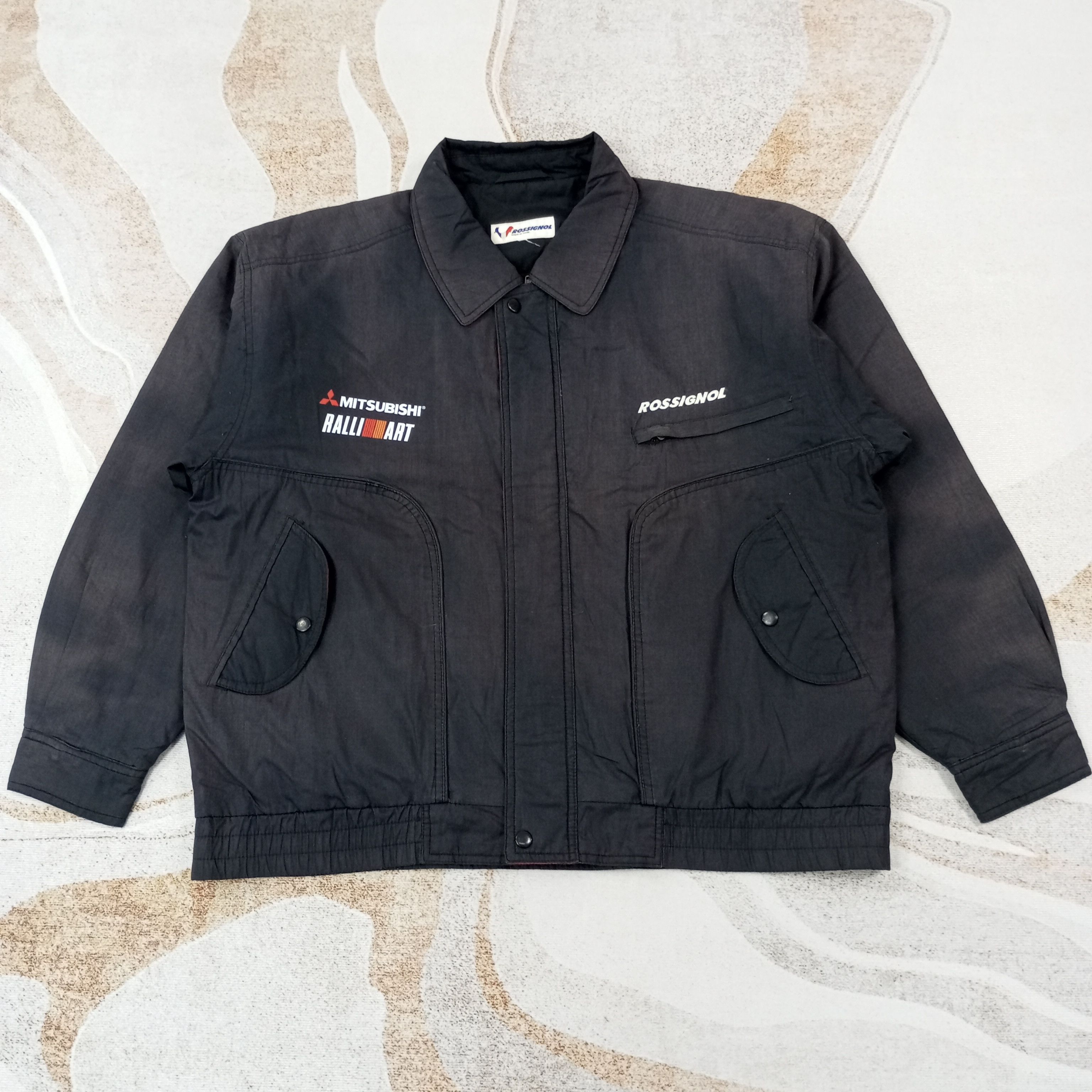 Vintage Mitsubishi Ralli Art Motorsports Custom Art Jacket c237n5 Size US L / EU 52-54 / 3 - 3 Thumbnail