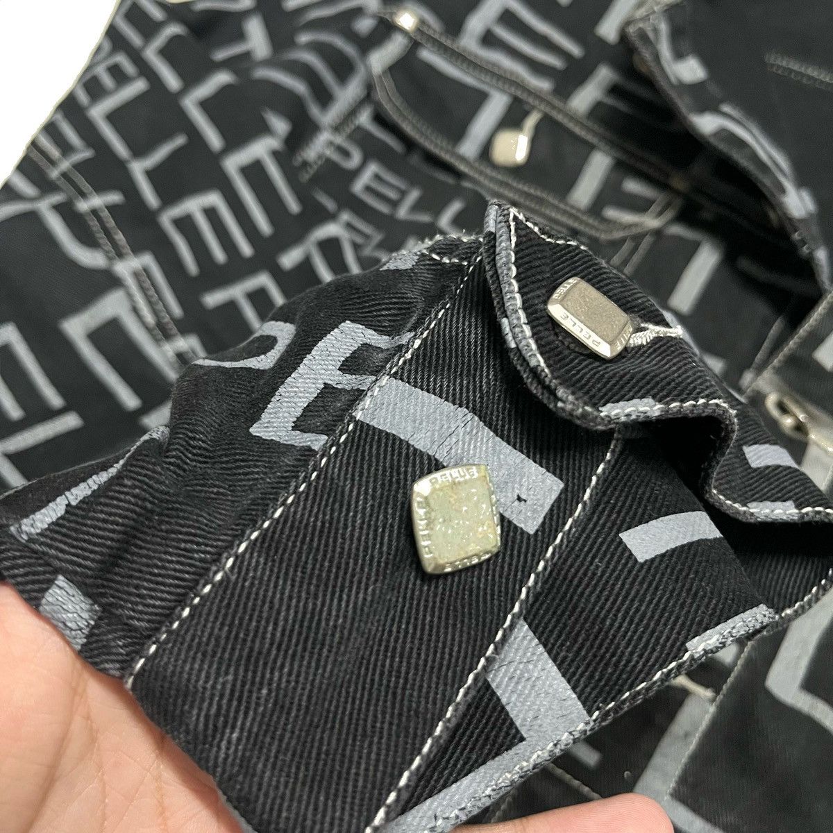 Pelle Pelle 90s Pelle Pelle Monogram Script Full Print Jacket Size US XXL / EU 58 / 5 - 5 Thumbnail