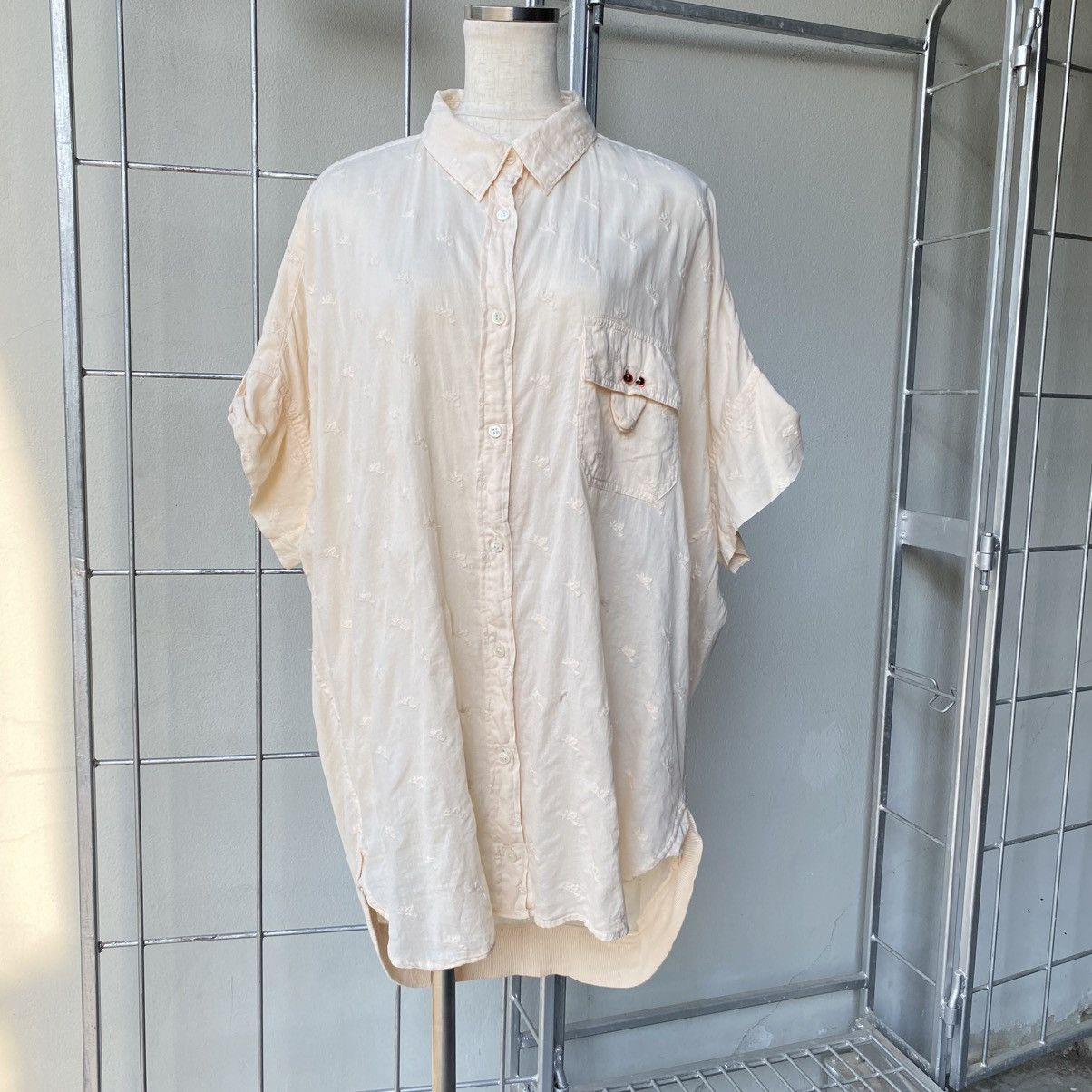 mercibeaucoup Mercibeaucoup, Peach Oversized Button-Down Shirt with Pocket Size XL / US 12-14 / IT 48-50 - 1 Thumbnail