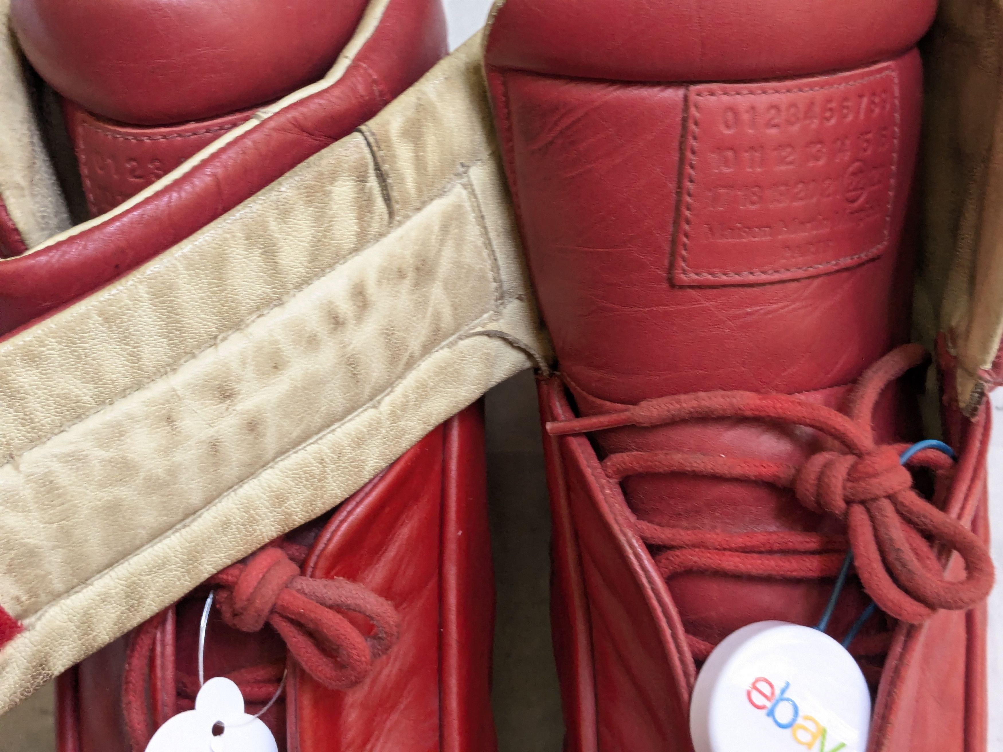 Maison Margiela Maison Margiela Future Sneakers Red 11 44 High Tops Leather Size US 11 / EU 44 - 3 Thumbnail