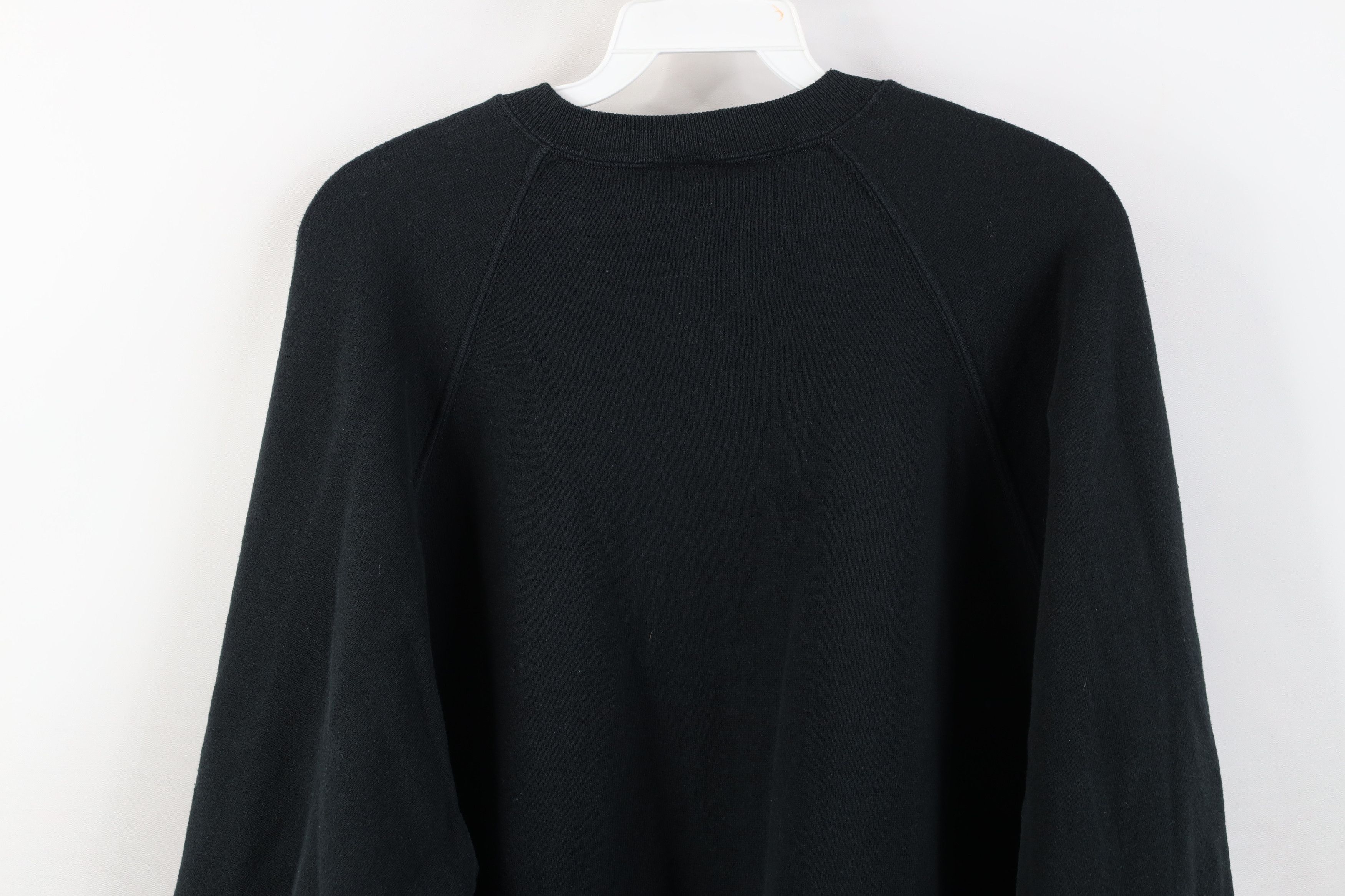Vintage Vintage 90s Streetwear Blank Crewneck Sweatshirt Black USA Size US XXL / EU 58 / 5 - 12 Thumbnail