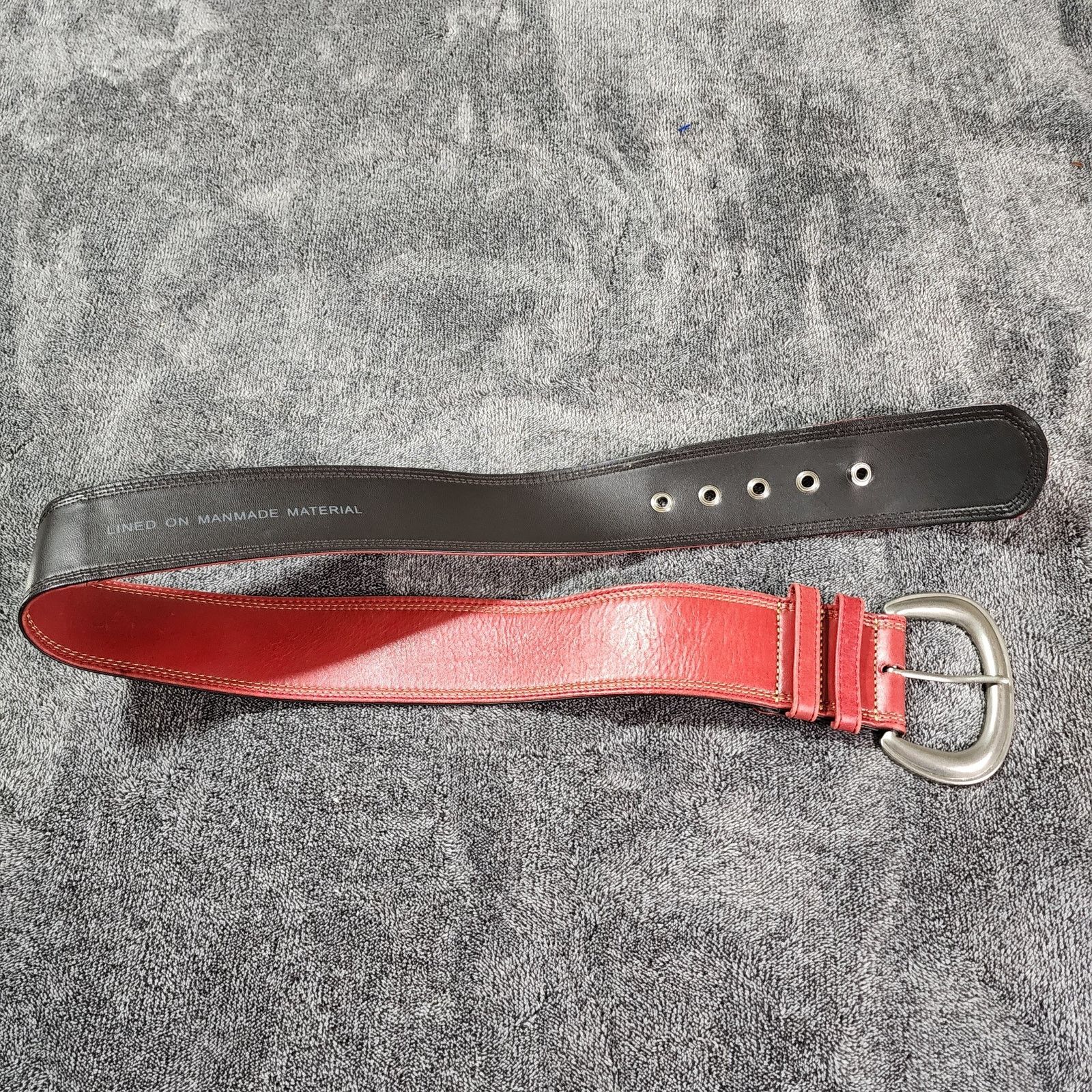Fossil Red Fossil Leather Fashion Belt C Size ONE SIZE - 2 Thumbnail