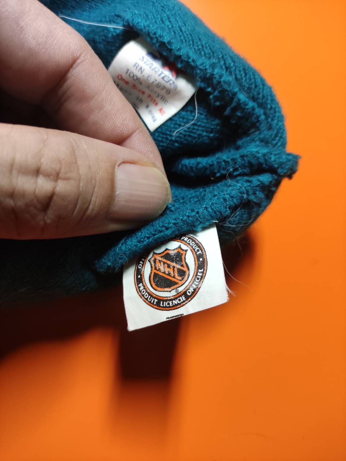 Starter Vtg 90's NHL x Starter " San Jose Sharks " Logo Beanie Size ONE SIZE - 5 Thumbnail