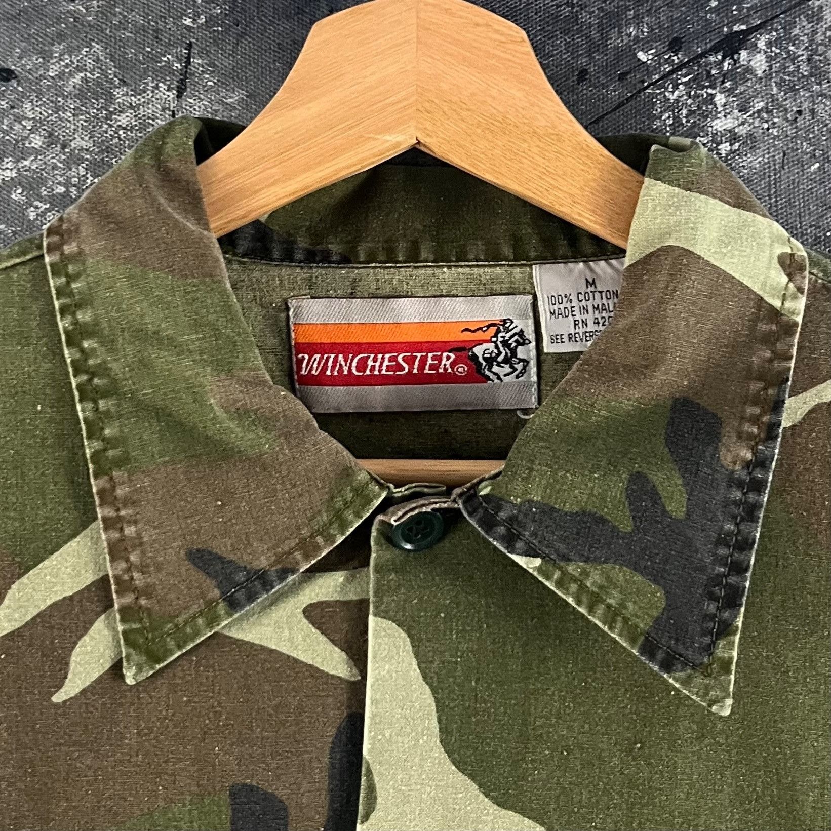 Vintage Vintage 80’s Winchester Camo jacket Size US L / EU 52-54 / 3 - 3 Thumbnail