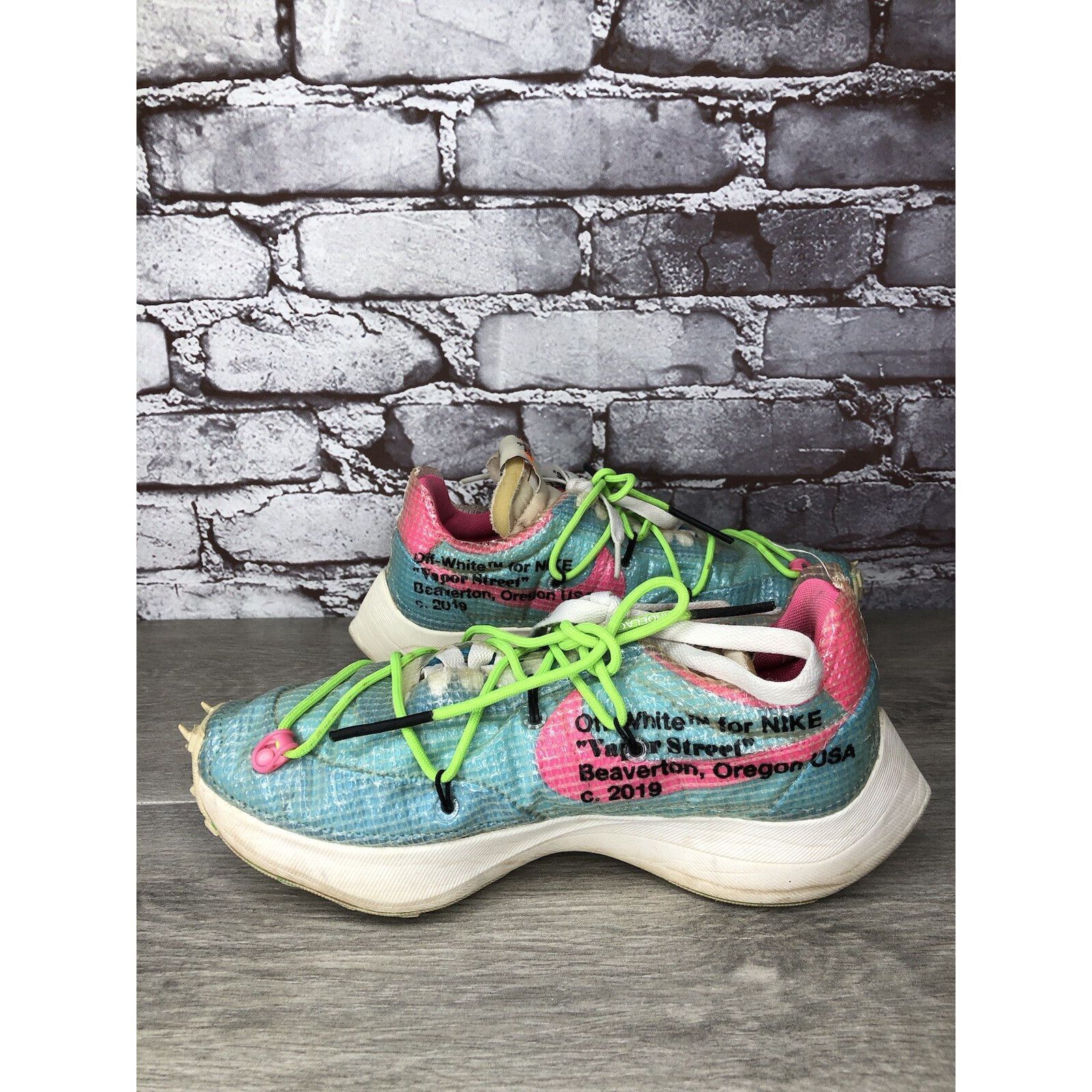 Nike Nike Off-White x Vapor Street Polarized Blue Lace Up Shoes W Size US 6.5 / IT 36.5 - 4 Thumbnail