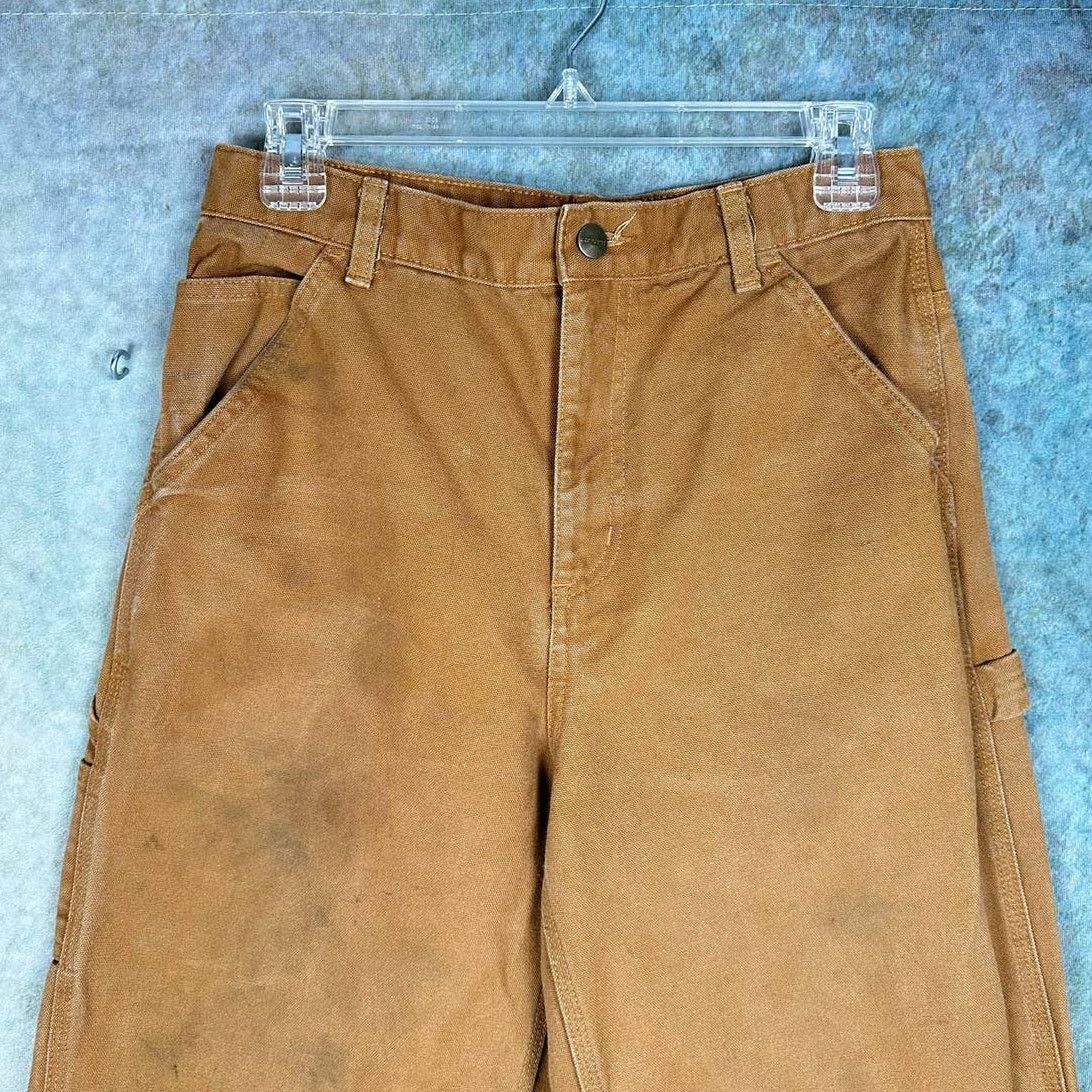 Carhartt × Vintage Vintage 90s Carhartt Carpenter Pants Tan Sz 16 Work Wear Size 32" / US 10 / IT 46 - 6 Thumbnail