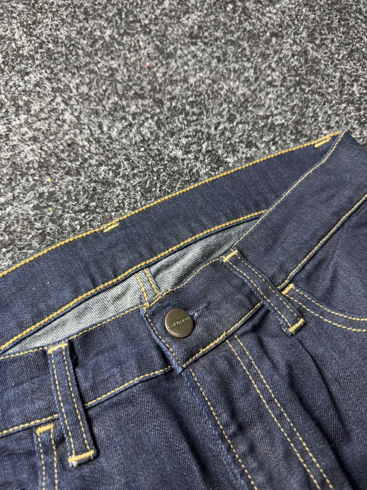 Carhartt 00s Carhartt Rebel Pant Raw Indigo Denim Workwear Jeans Size US 28 / EU 44 - 8 Thumbnail