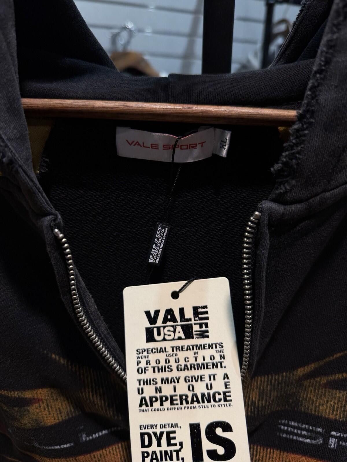 Vale XL - Vale Zip Up Black Yellow Hoodie Authentic Valley New Size US XL / EU 56 / 4 - 7 Thumbnail